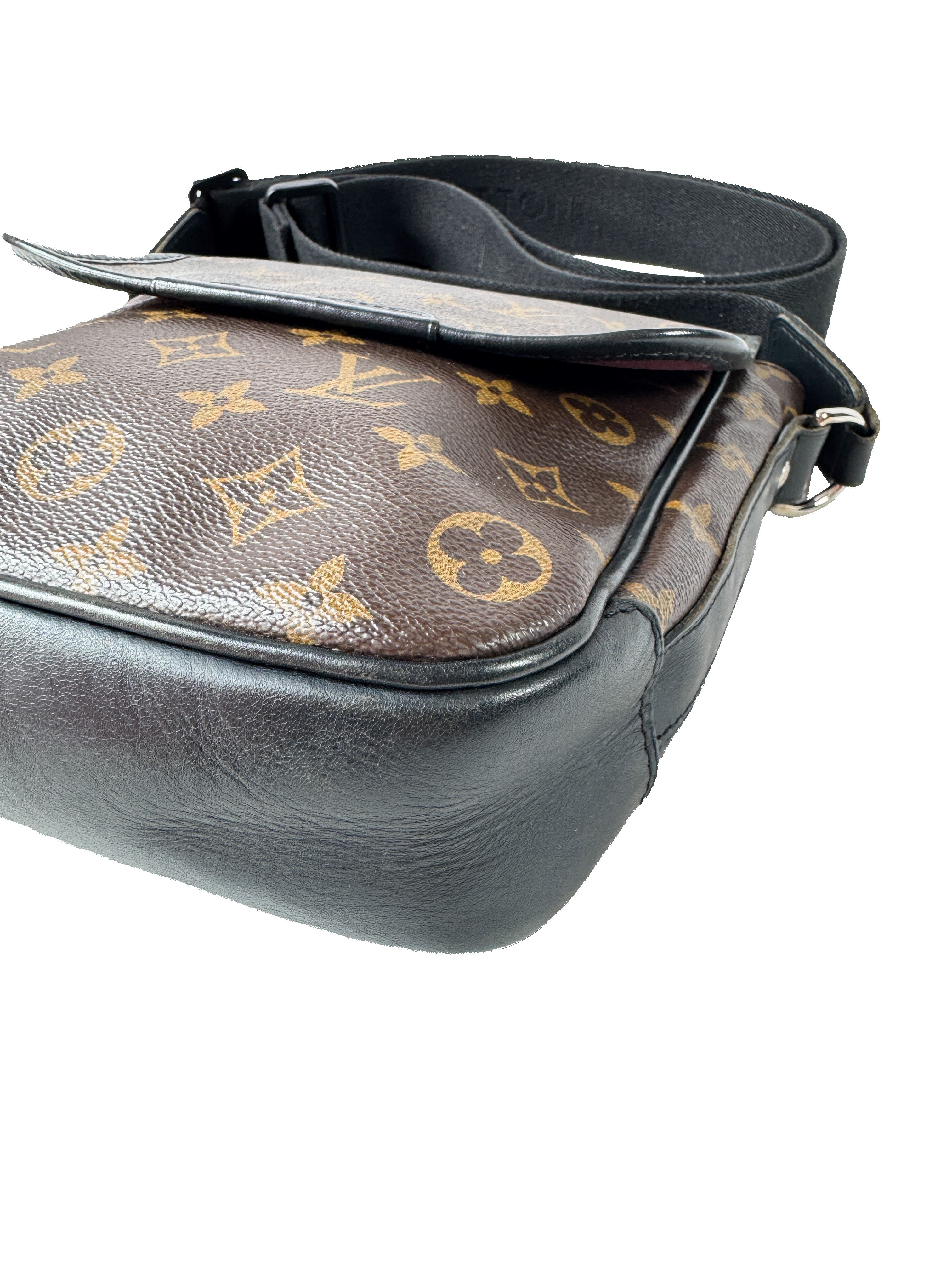 Louis Vuitton Bass Messenger Bag Macassar Monogram Canvas PM AA4171