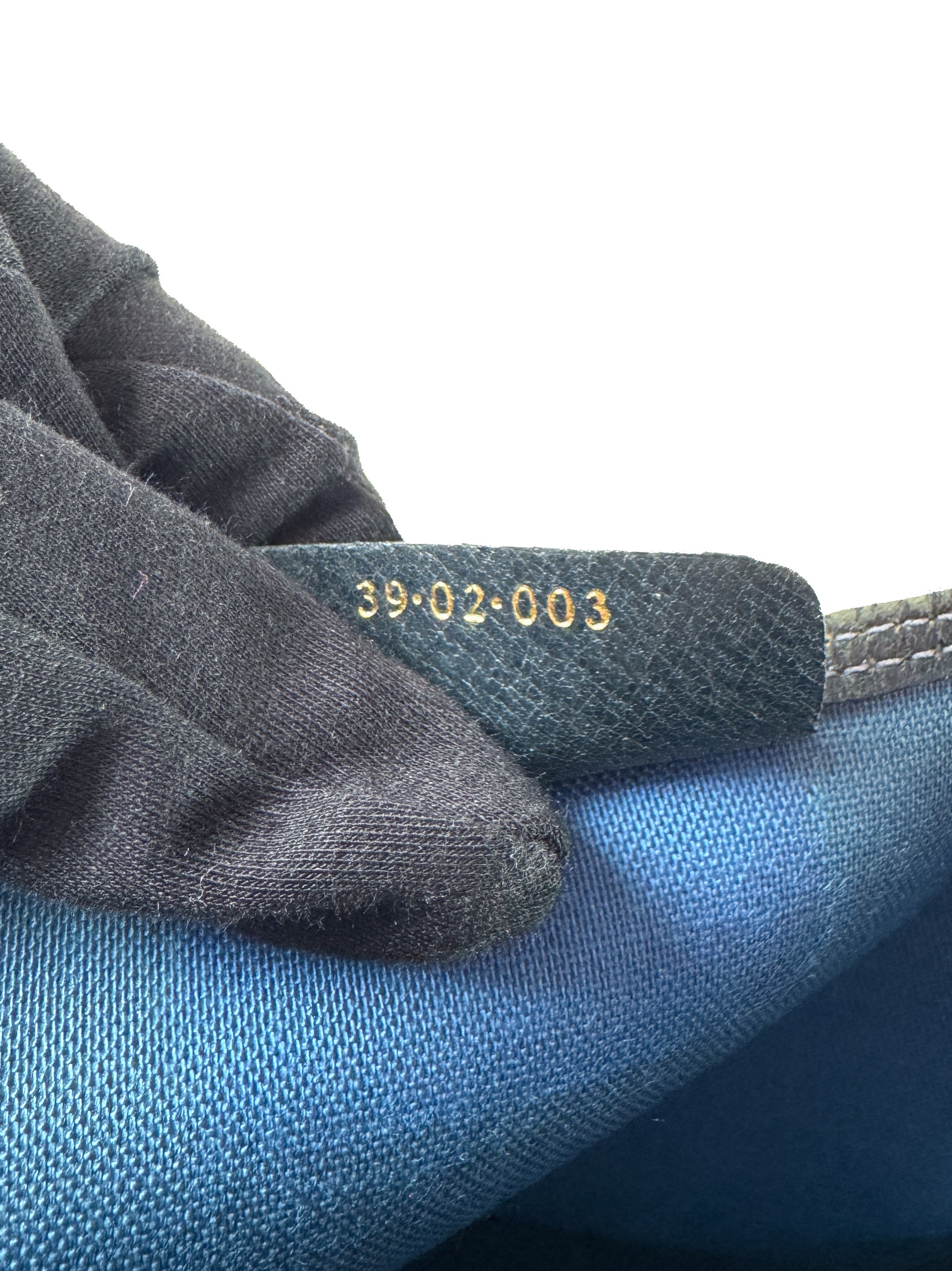 Gucci GG navy sherry line vintage tote 3902003