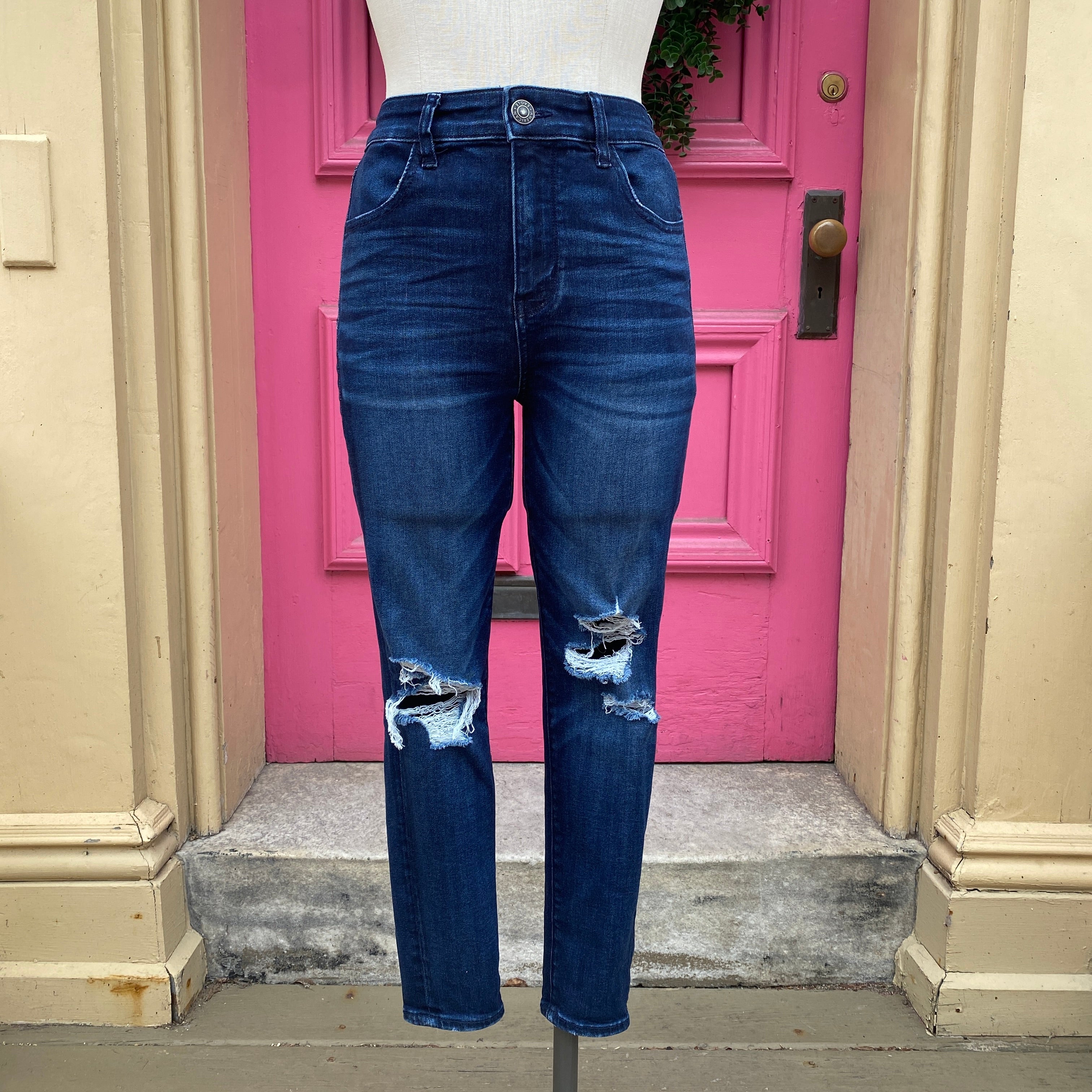 American Eagle high rise distressed jeggings size 10 extra short
