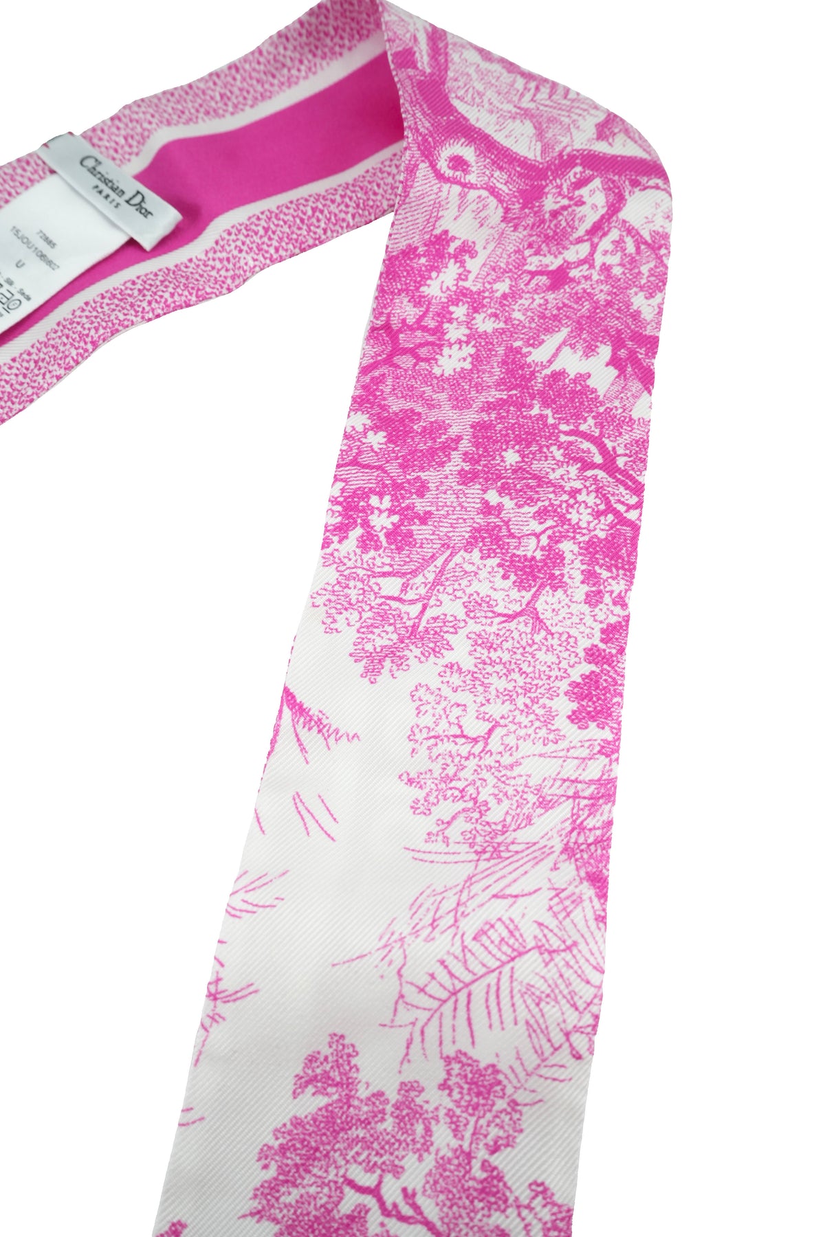 Dior pink and white Toile de Jouy Mitzah