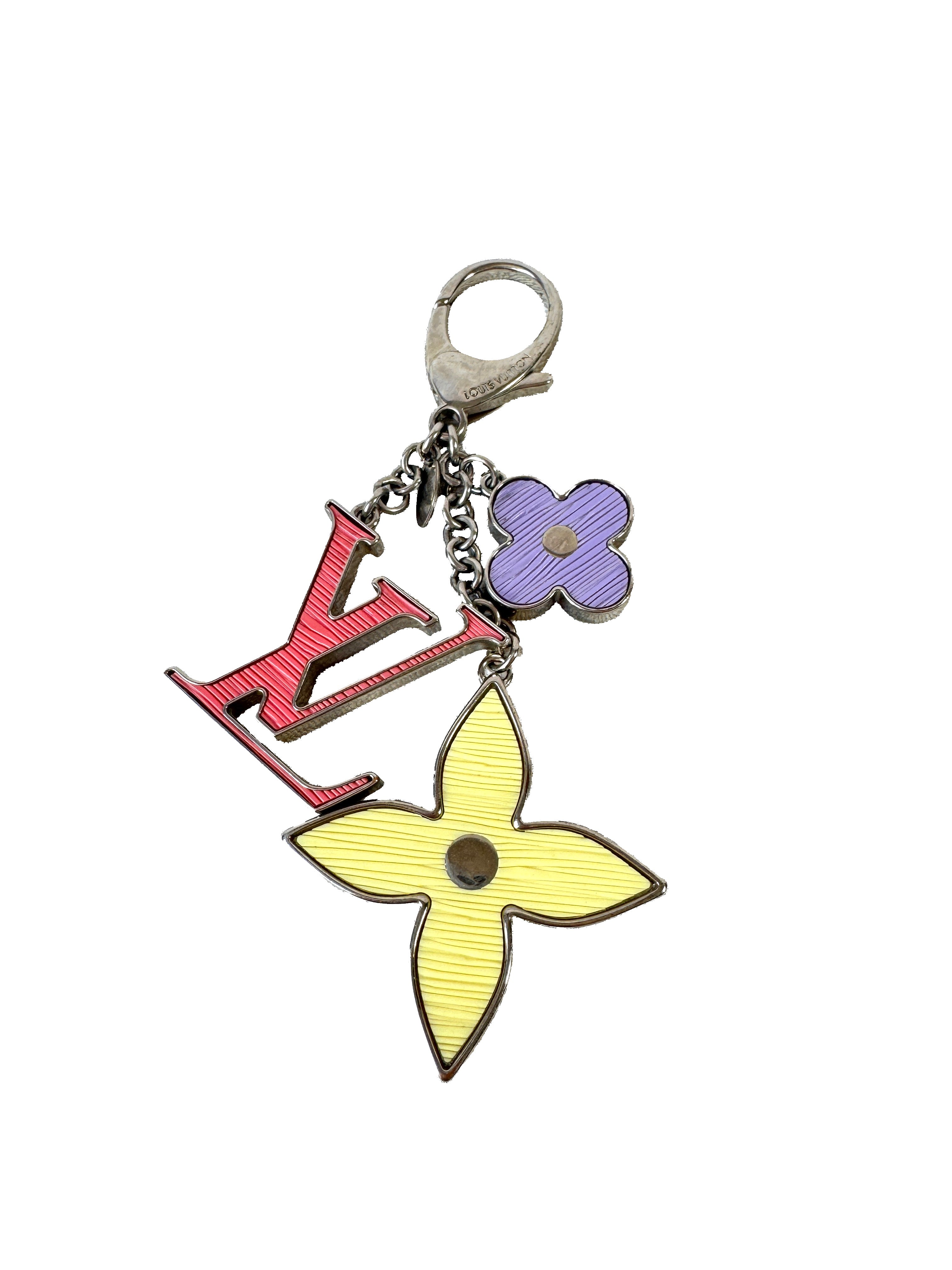 Louis Vuitton Fleur D'Epi yellow, pink, purple bag charm DP0134