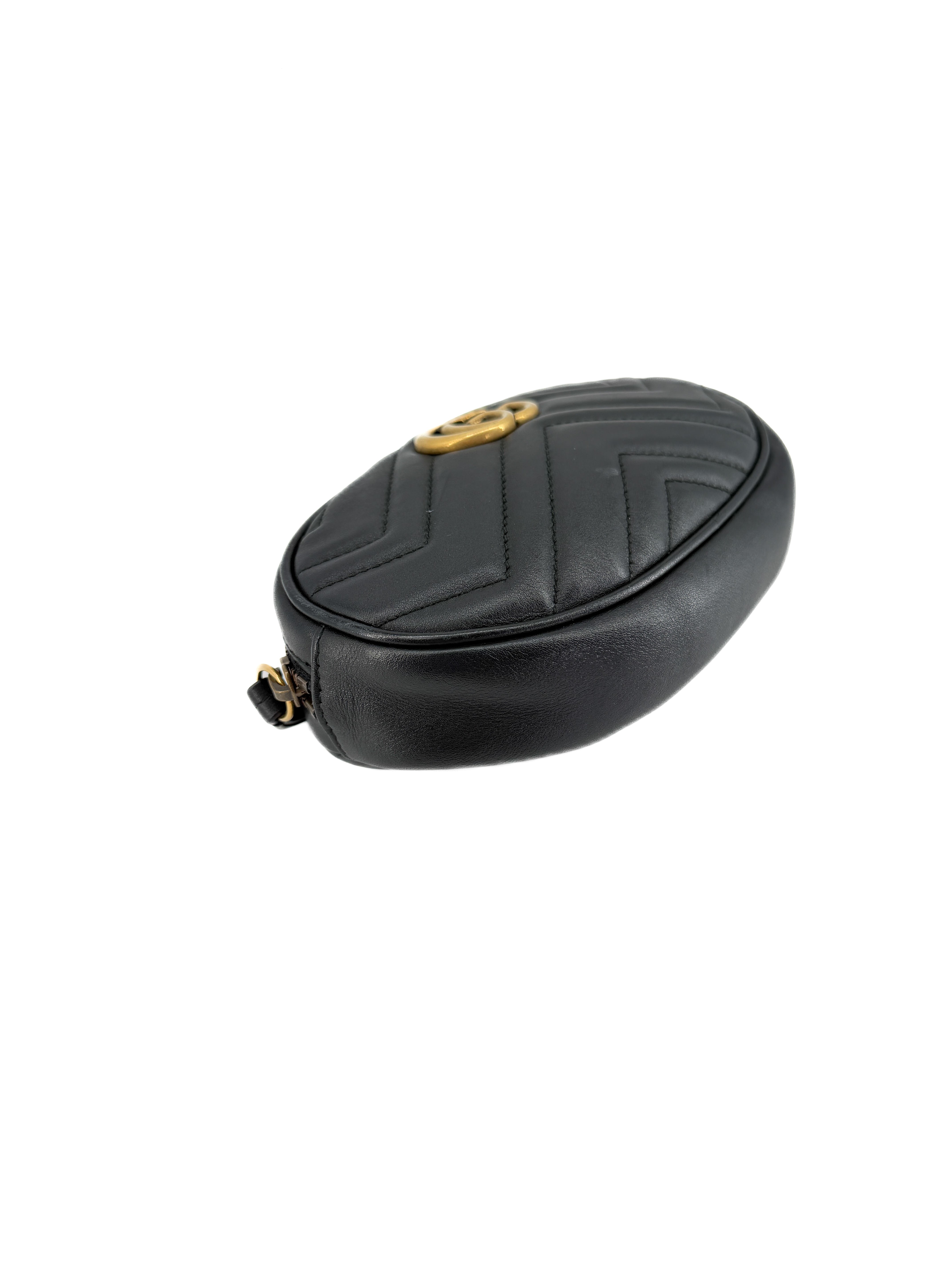 Gucci GG Marmont black belt bag 476434 493075