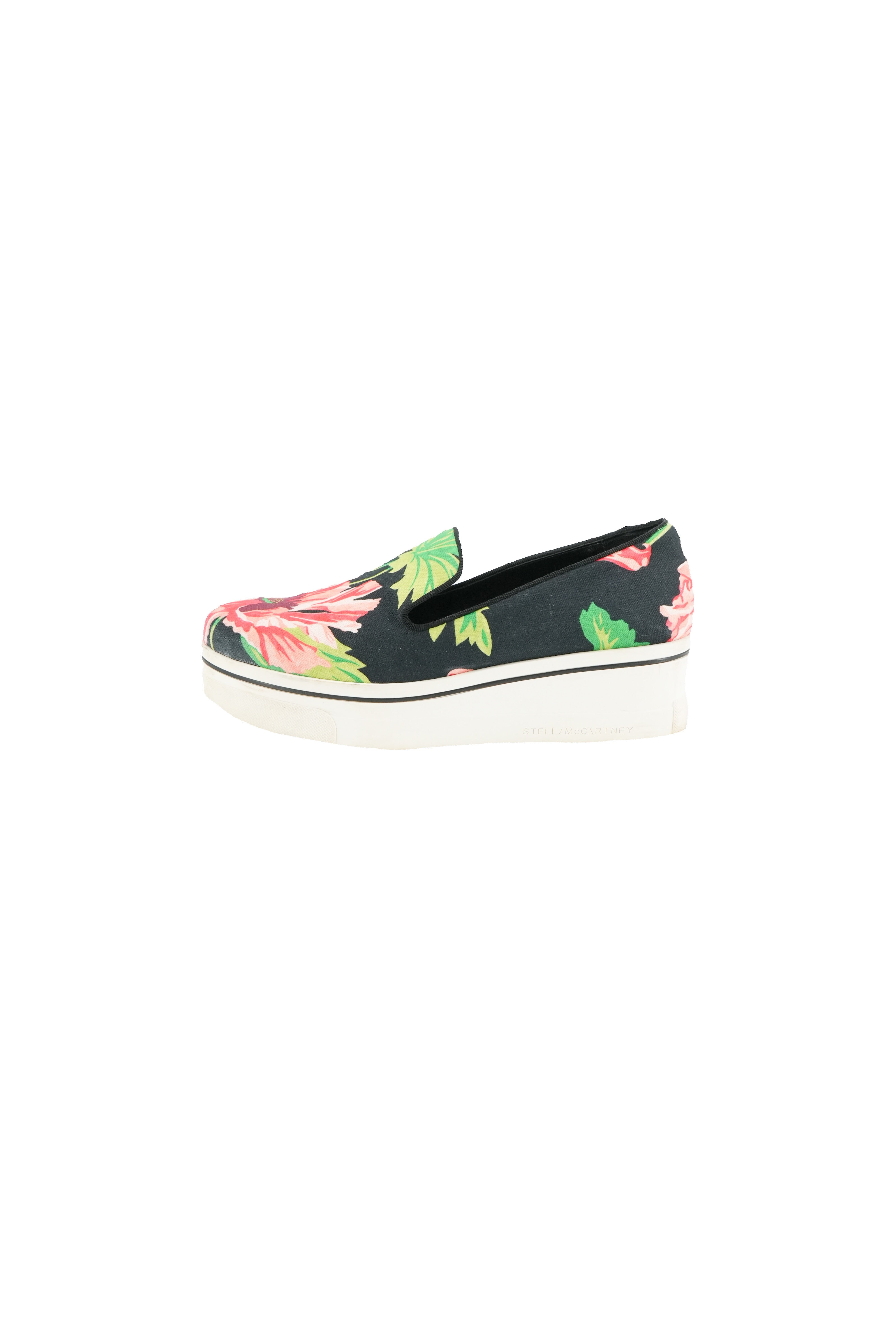 Stella McCartney floral canvas platform sneakers size 41