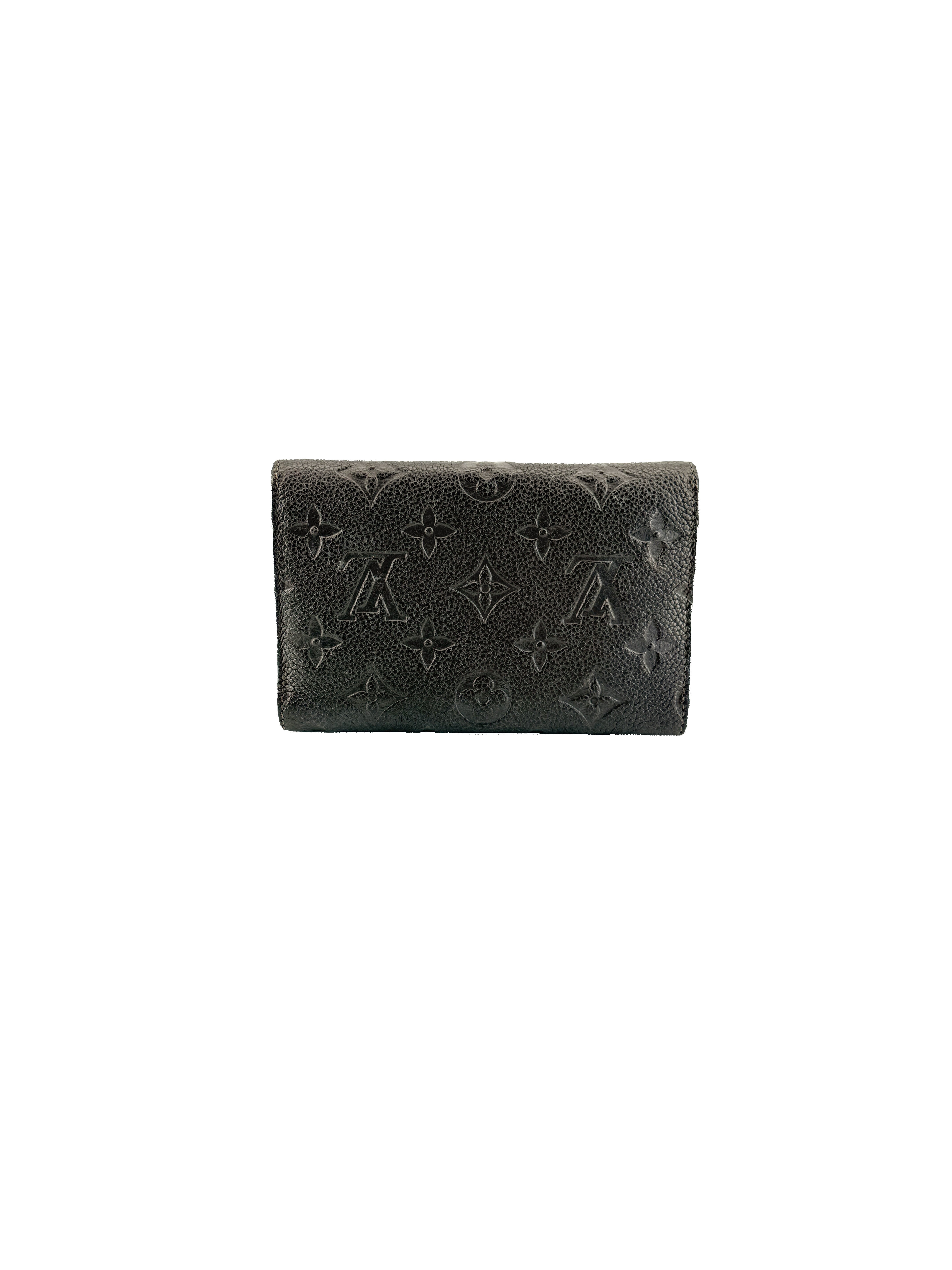 Louis Vuitton brown empreinte compact Curieuse wallet SP1163