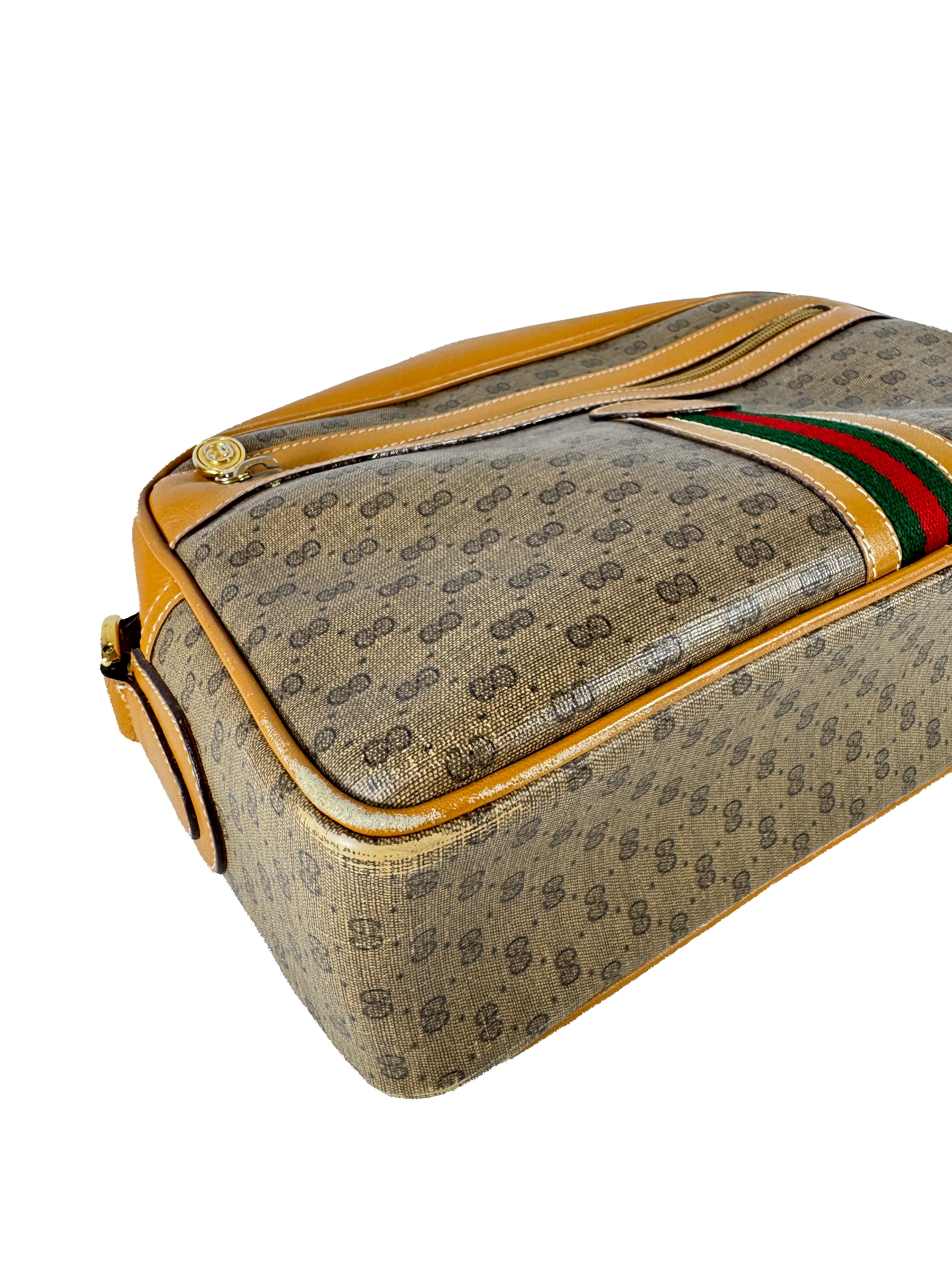 Gucci brown micro GG crossbody 001-113-0942