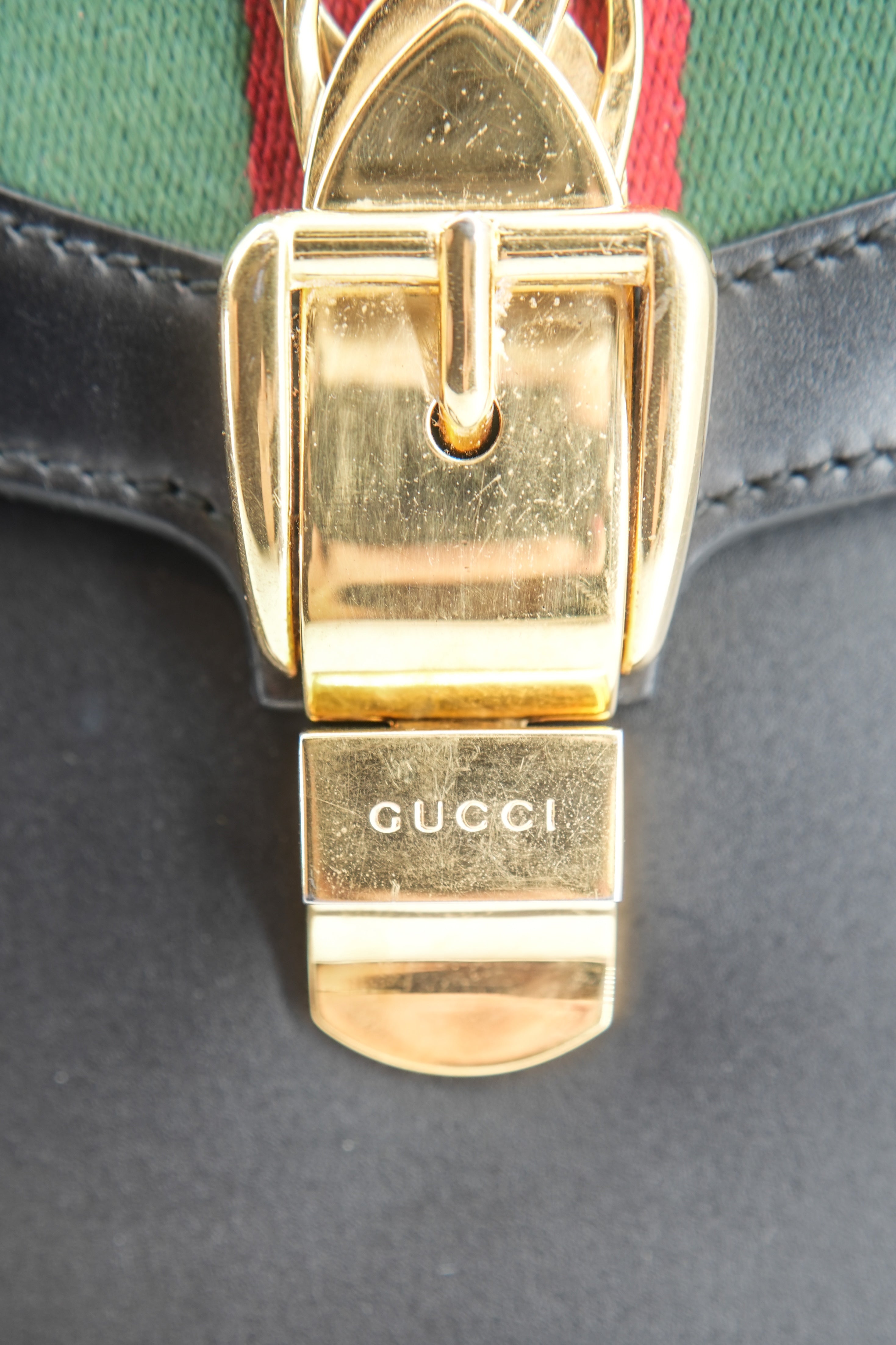 Gucci black Sylvie top handle 431663 493075