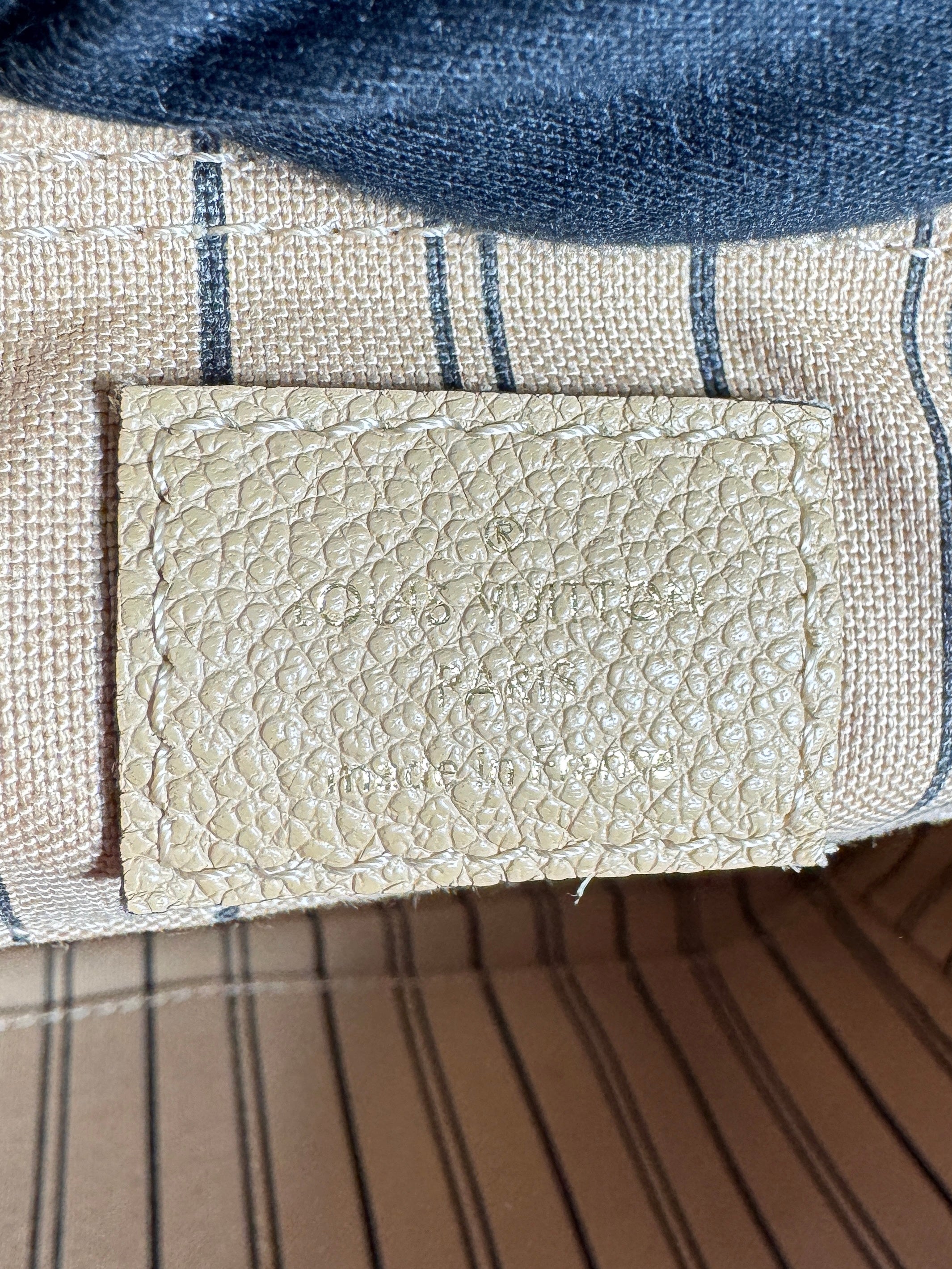 Louis Vuitton monogram beige empreinte speedy 25 bandouliere DU1165