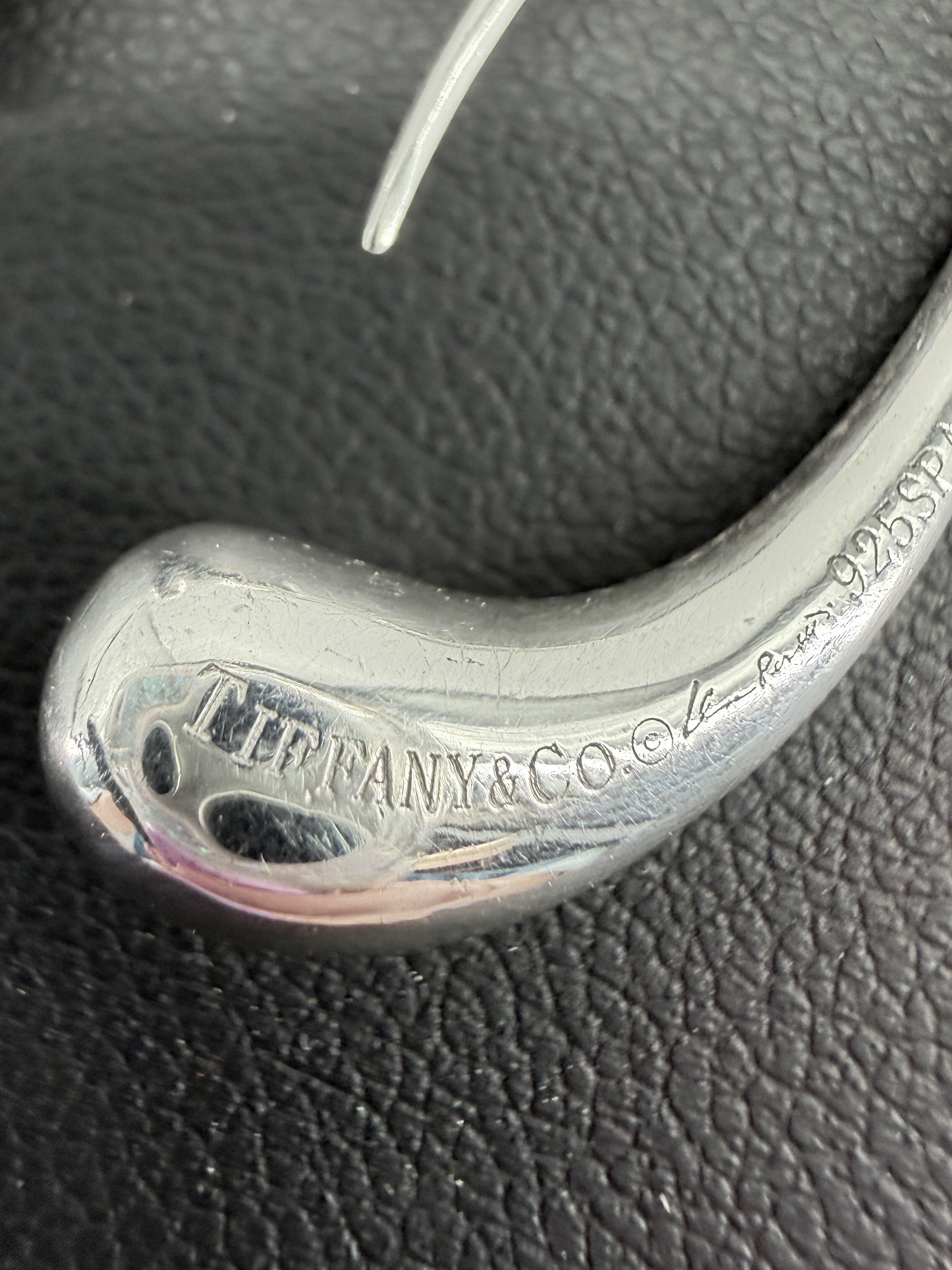 Tiffany & Co Elsa Peretti sterling silver teardrop earrings