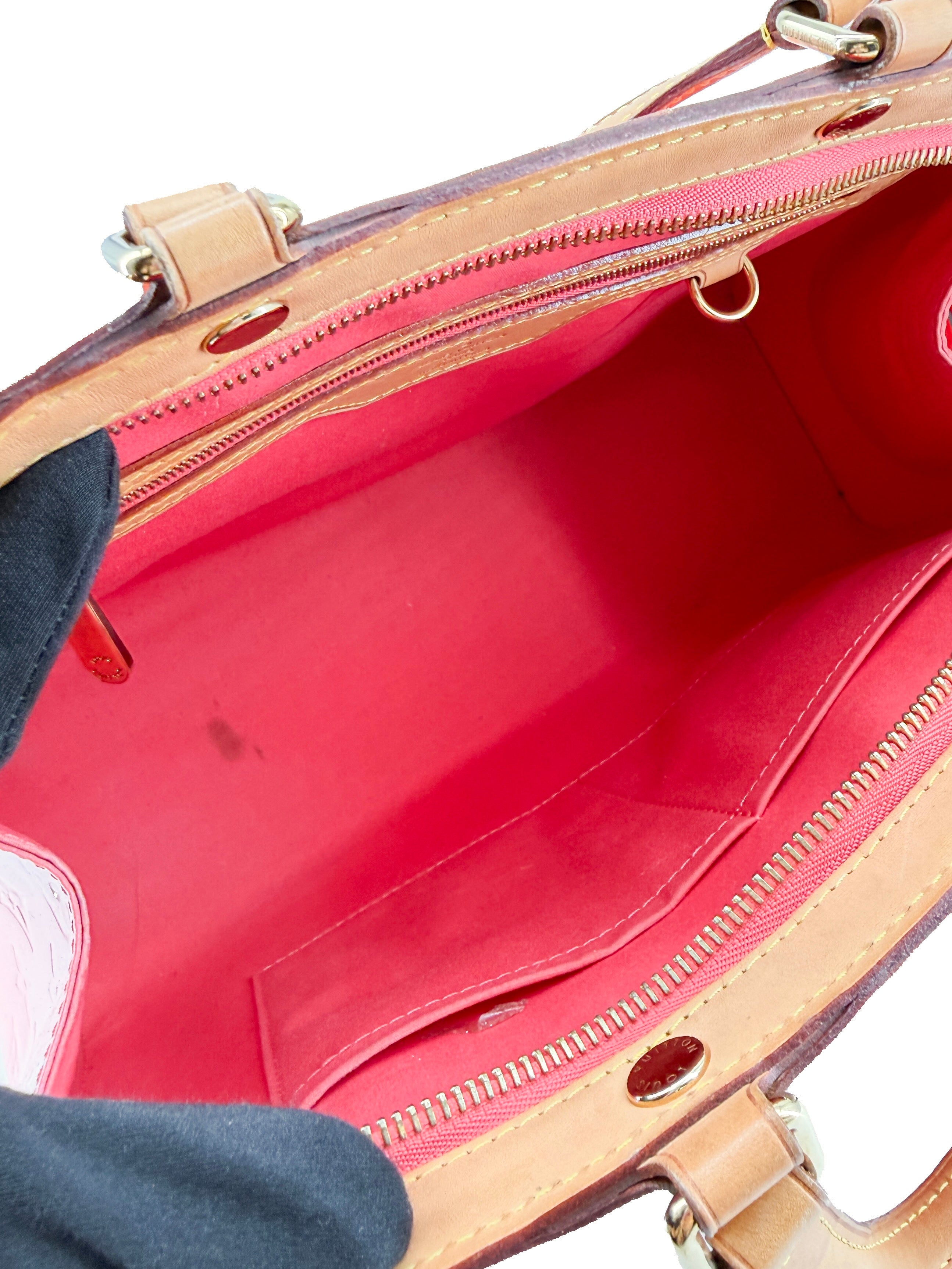 Louis Vuitton Vernis Brea MM orange sunset SR4164