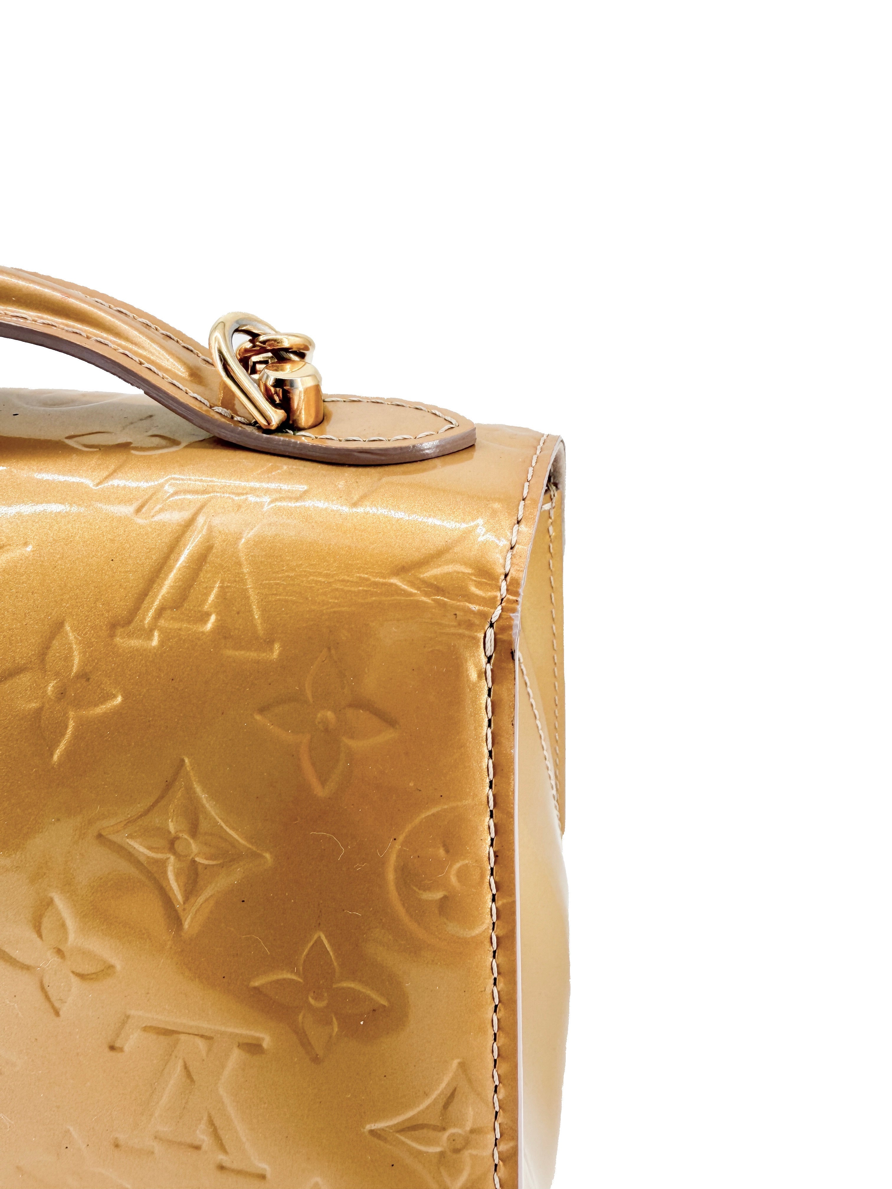 Louis Vuitton monogram vernis Mirada gold SR2192