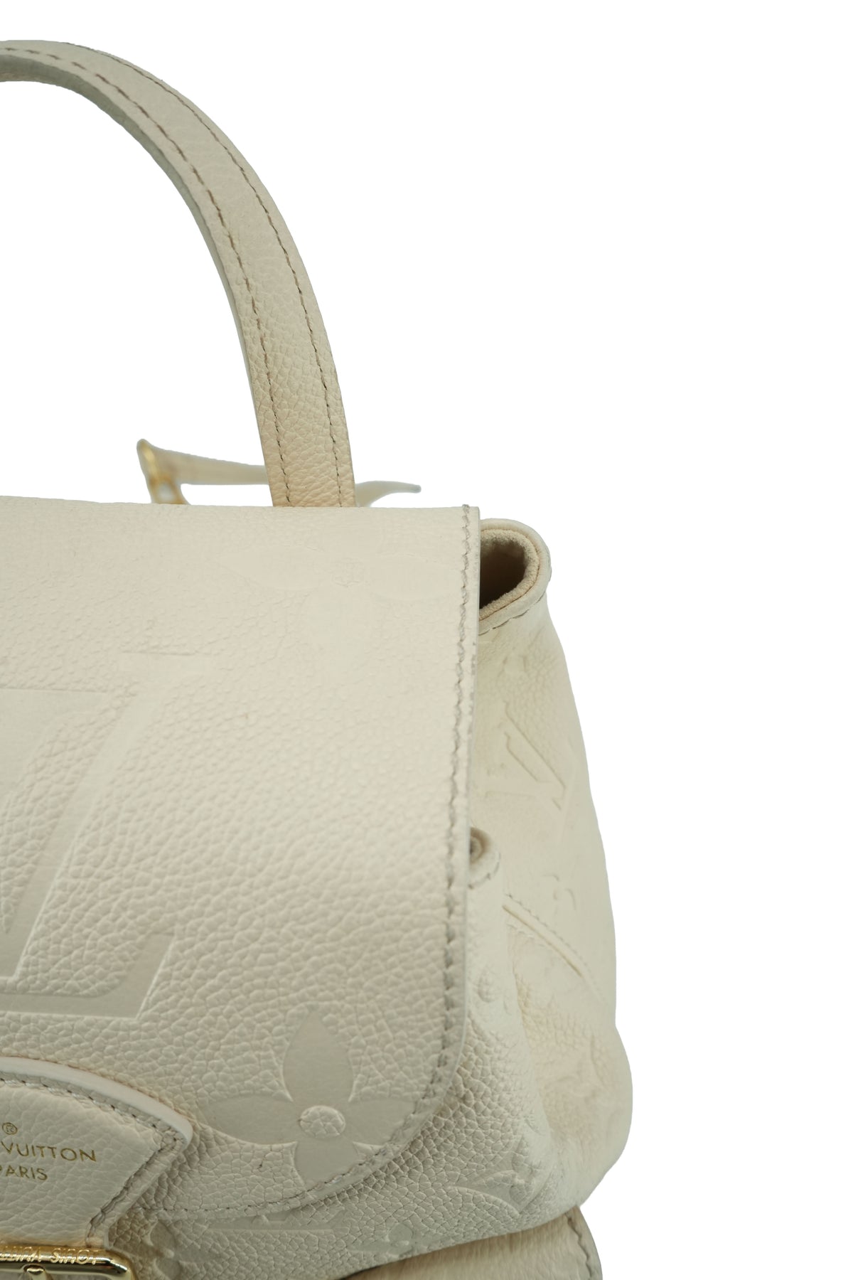 Louis Vuitton cream empreinte monogram Backup backpack NFC