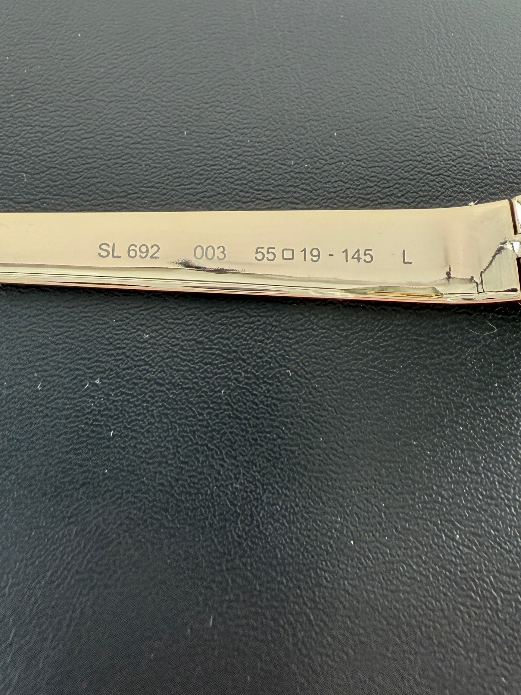 Saint Laurent gold tone oval sunglasses SL 692 R41B402440