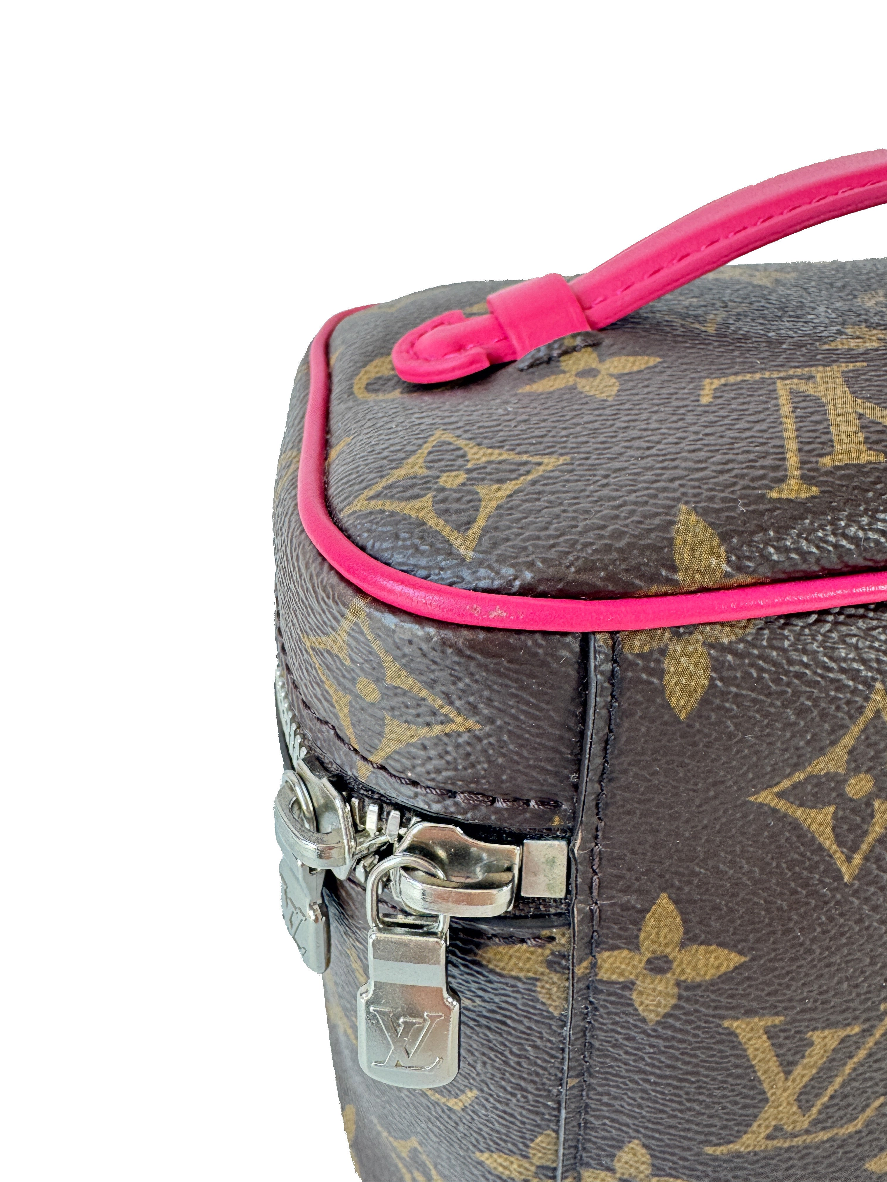 Louis Vuitton monogram pink Nice mini vanity NFC
