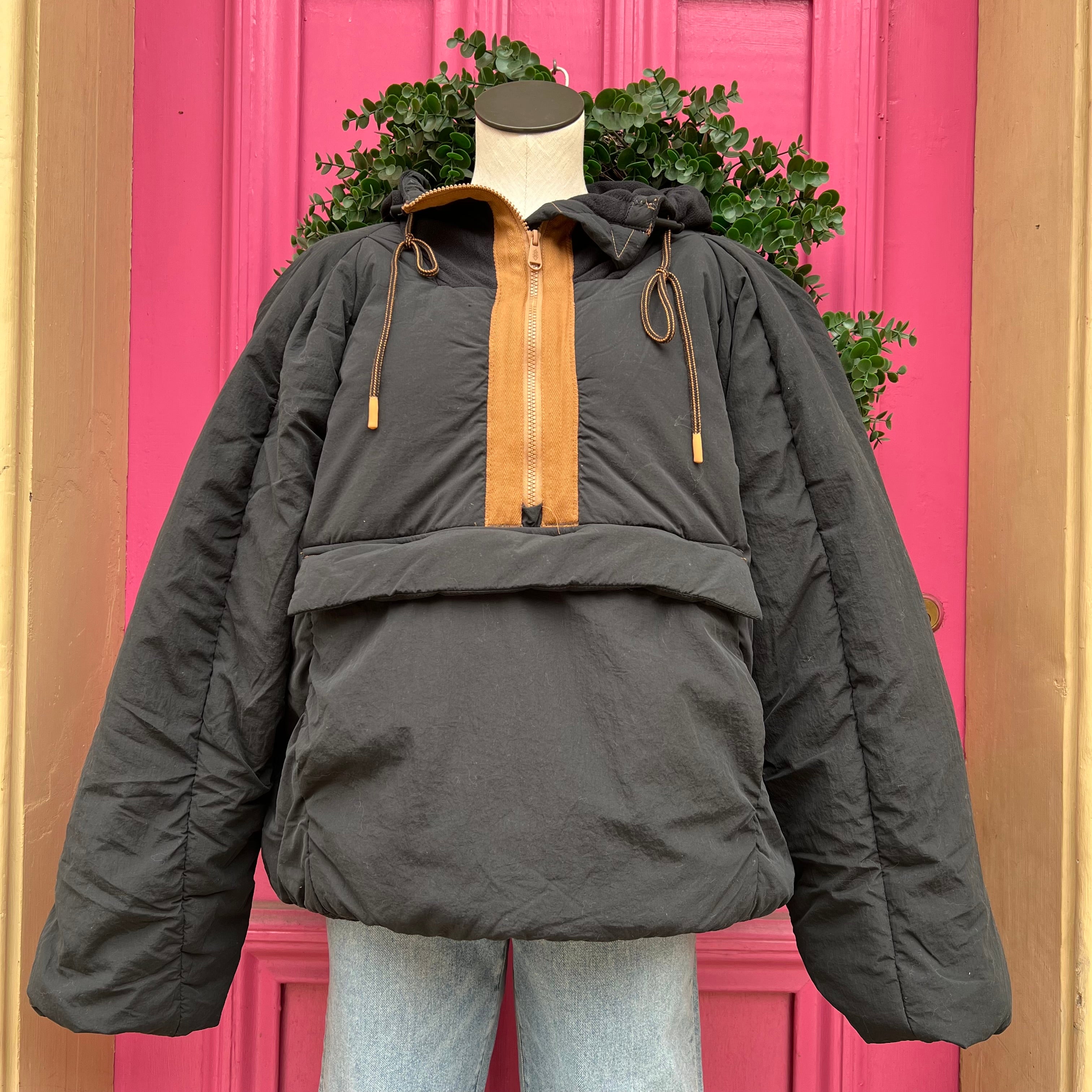 Free People black brown pullover size L NWT