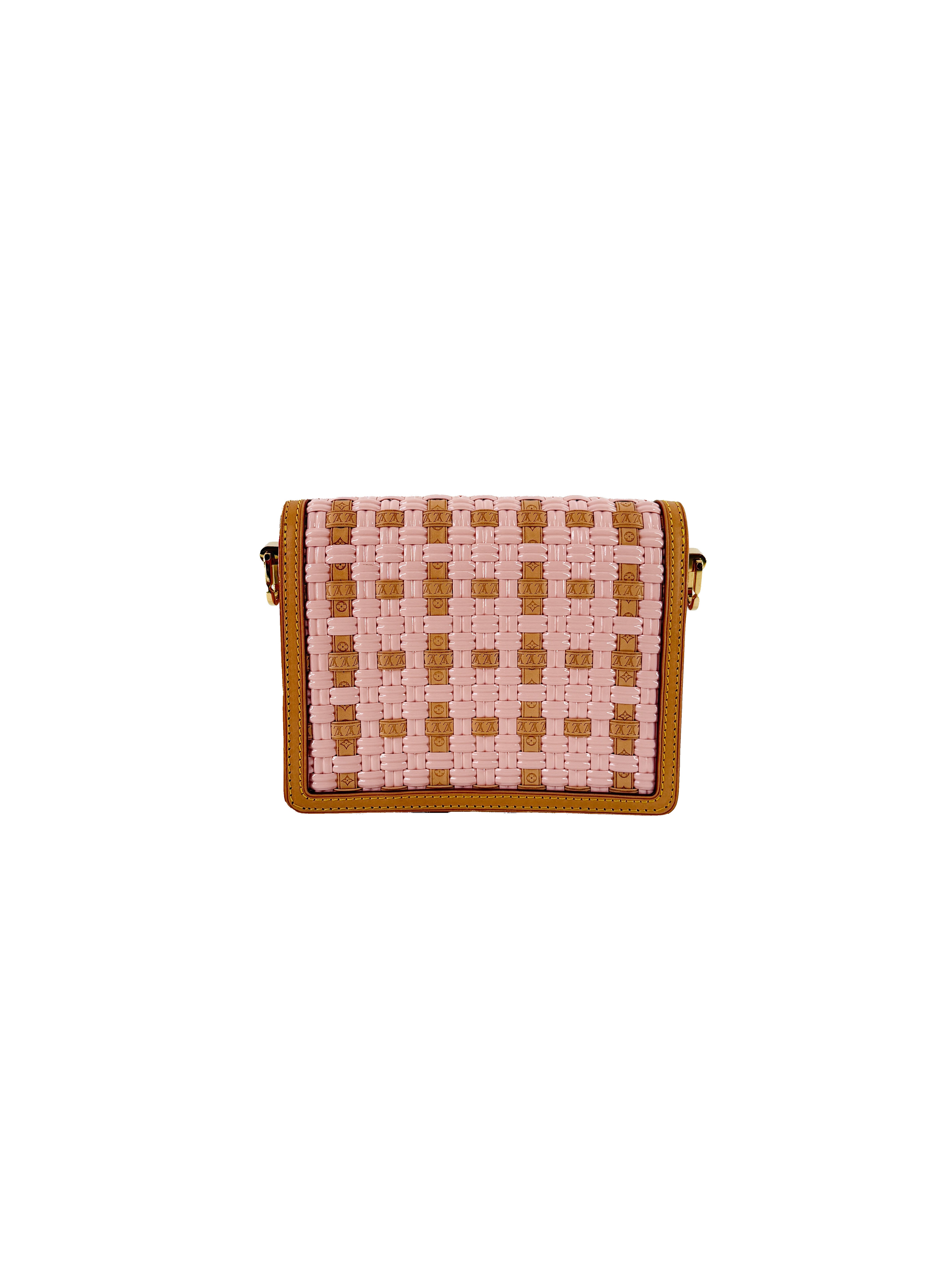 Louis Vuitton pink woven Dauphine bag NFC