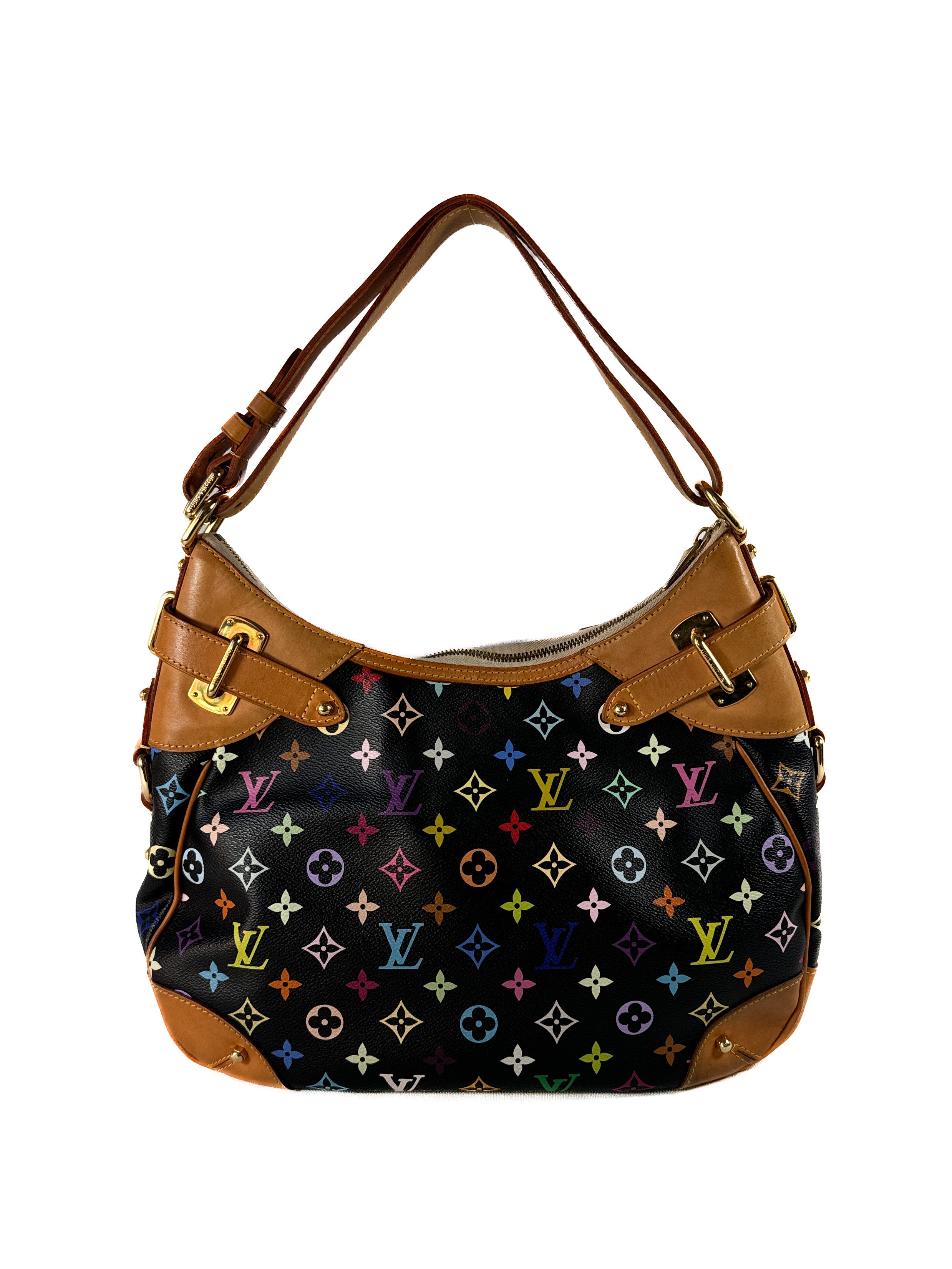 Louis Vuitton black multicolore Greta shoulder bag