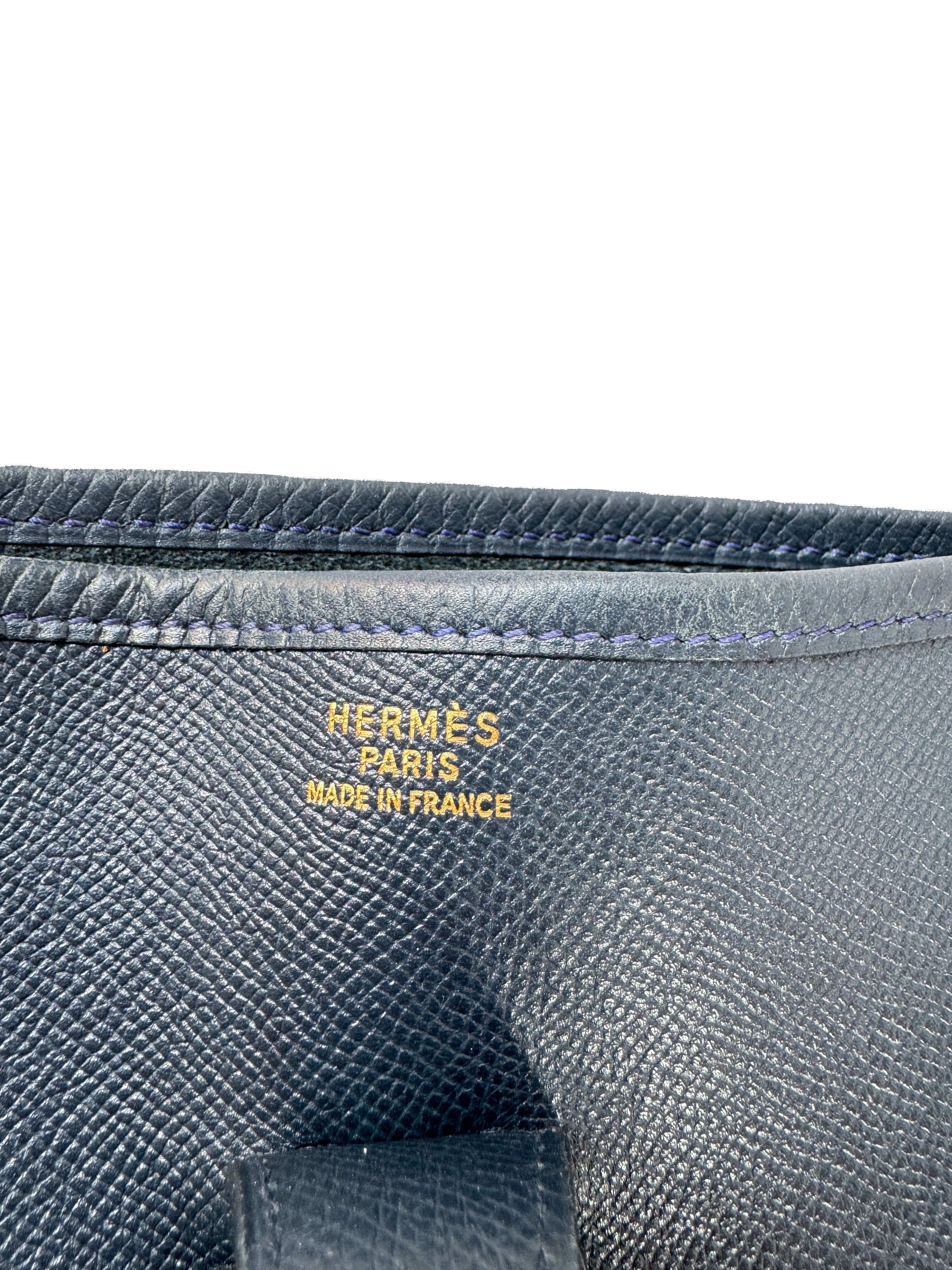 Hermès Courchevel Evelyne GM Bleu Nuit (1995)