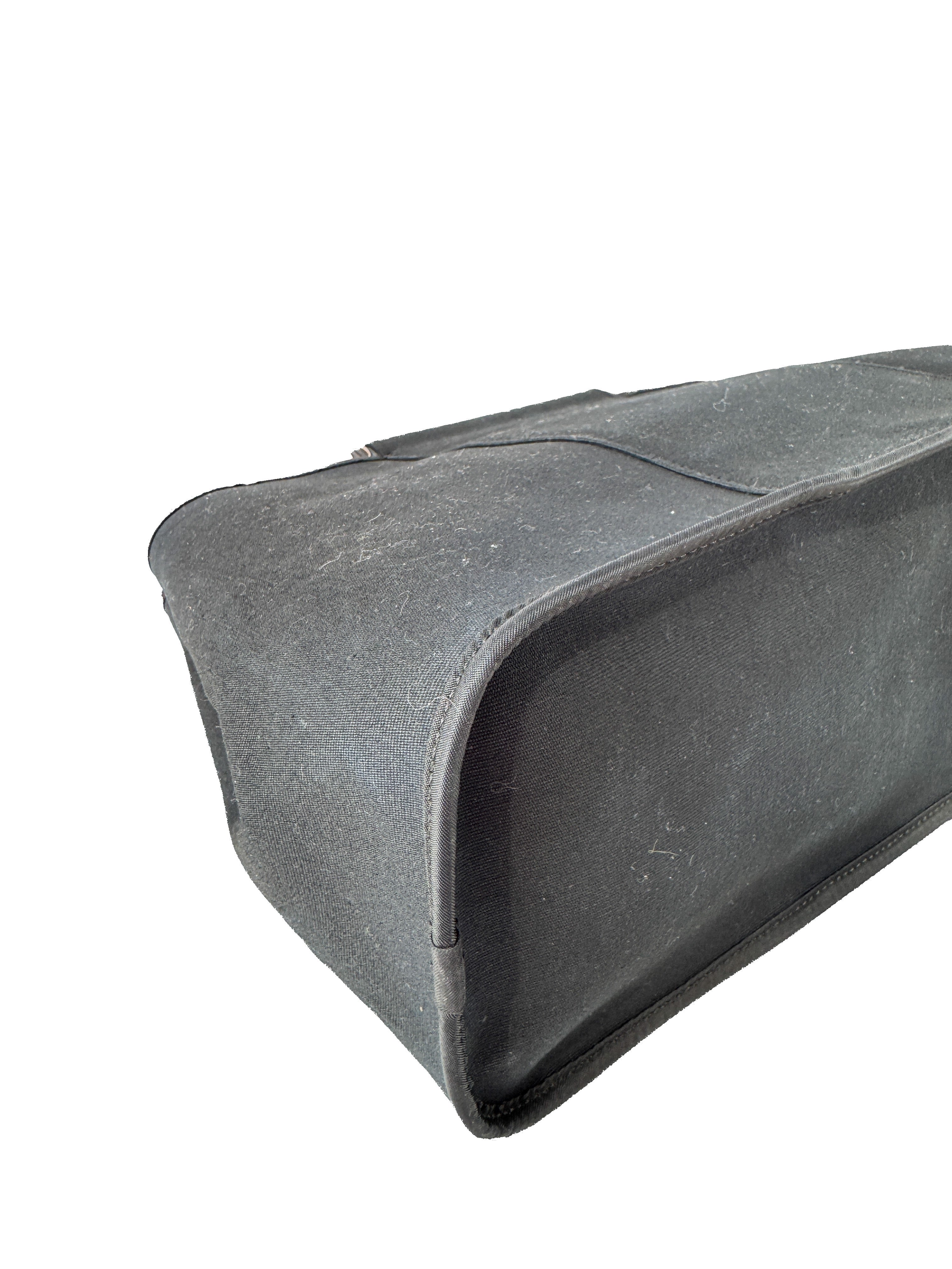 Hermès black Elan Cabag canvas tote 39 (2008)