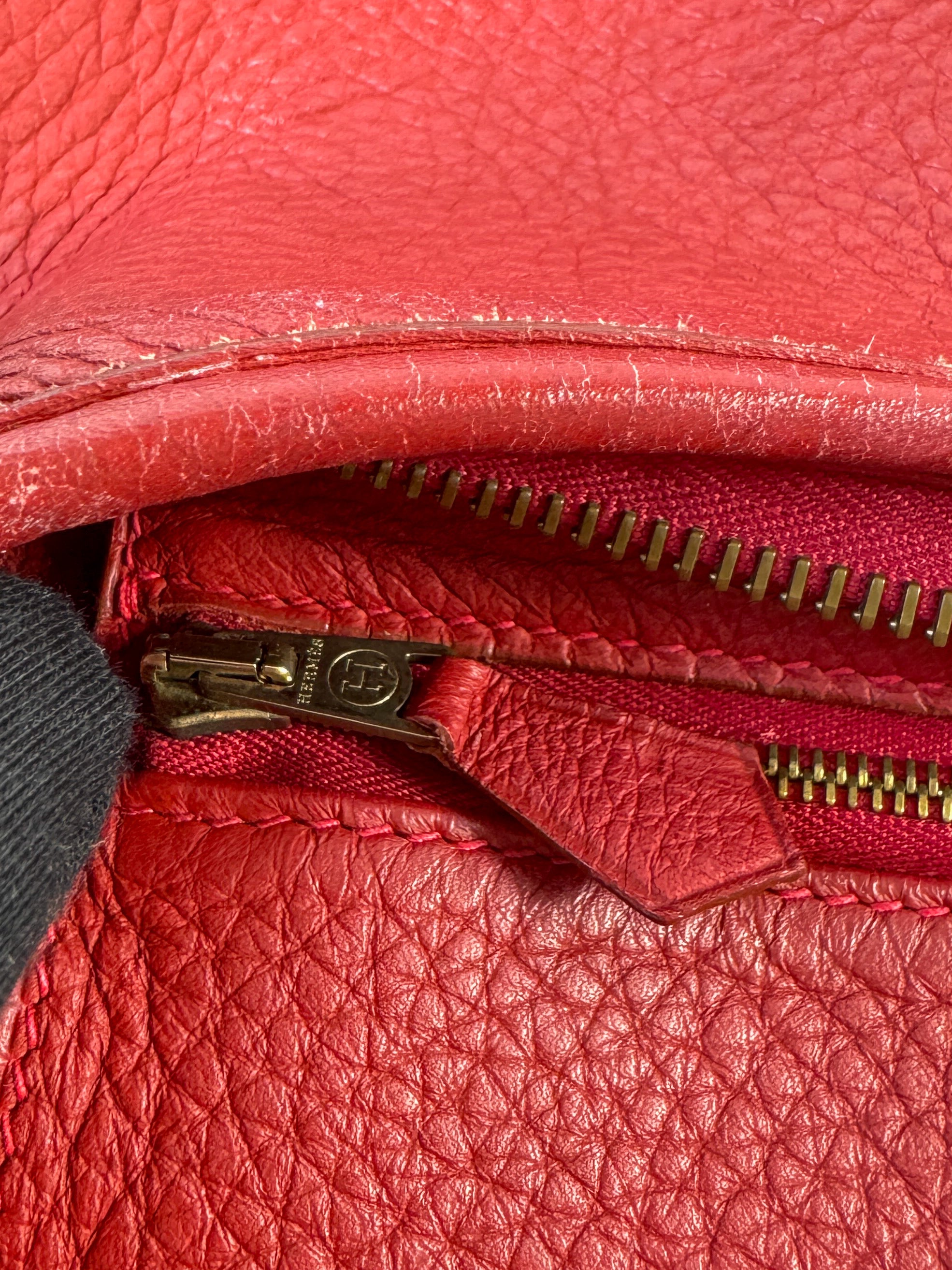 Hermès Clemence Trim 31 Rouge