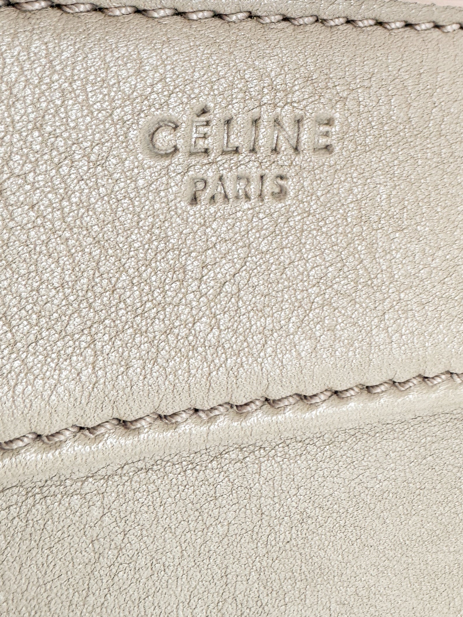 Celine beige leather Phantom bag S-GU-0122