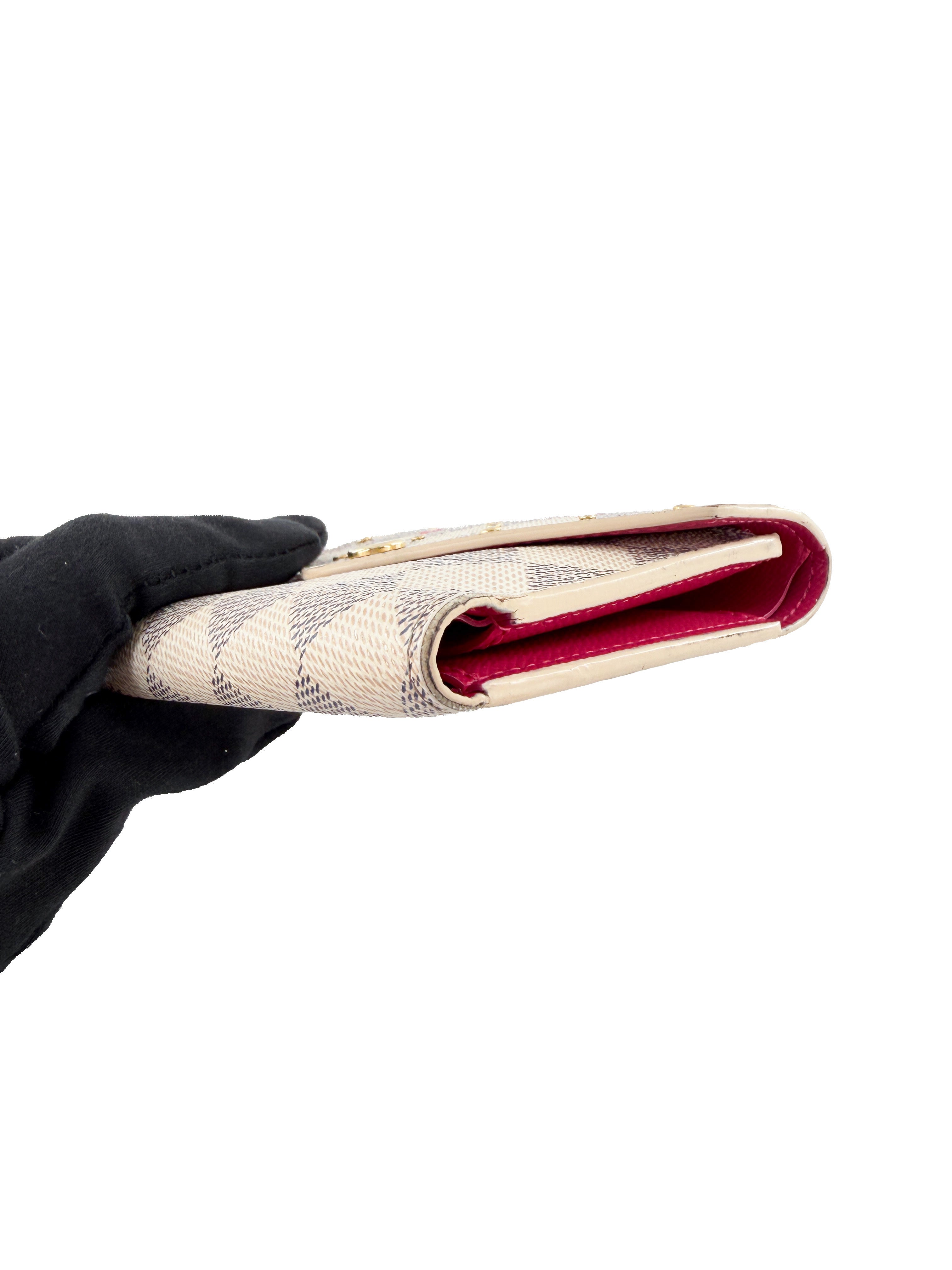 Louis Vuitton damier azur studded Victorine wallet