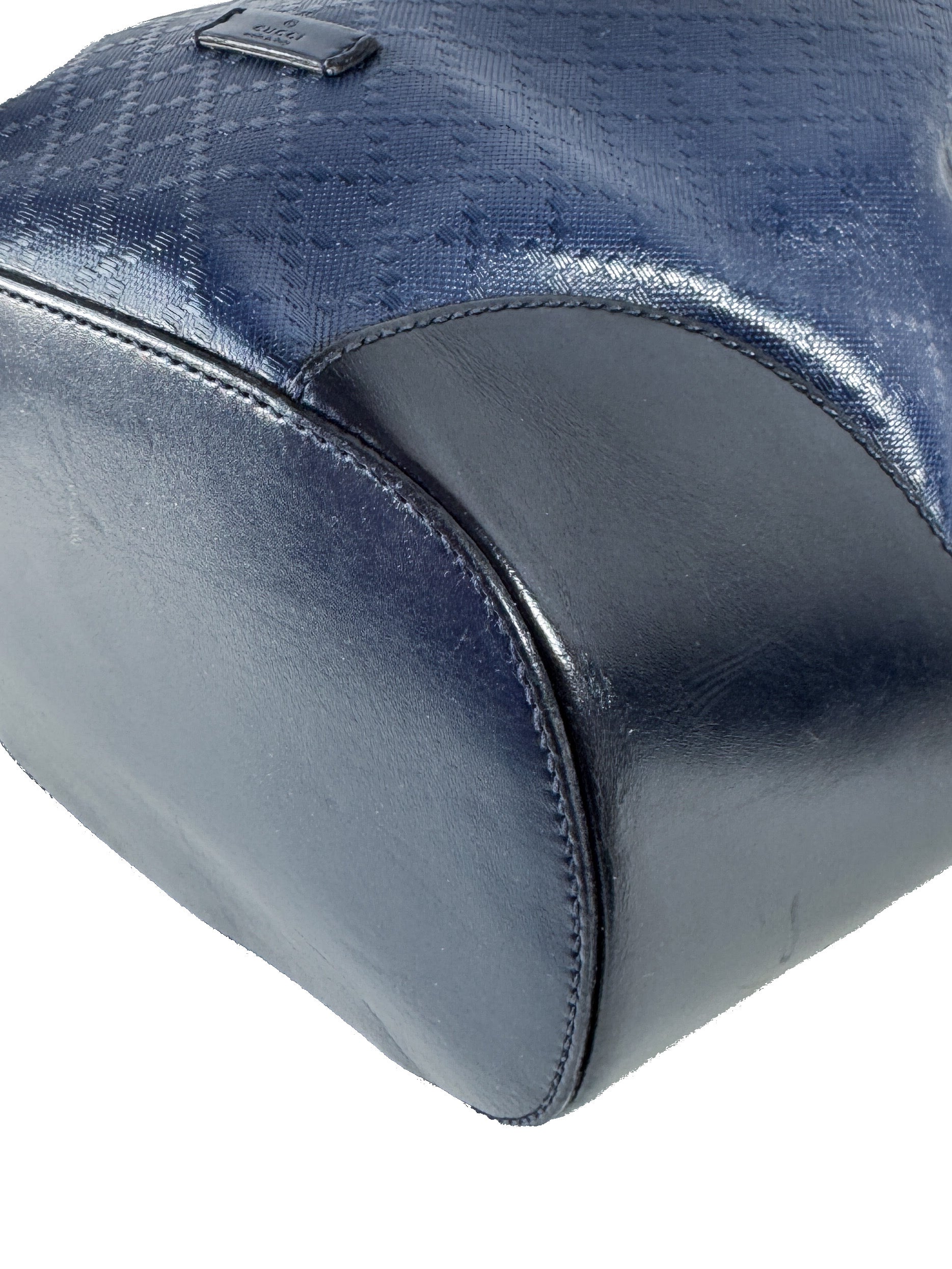 Gucci navy leather bucket bag 354228200047