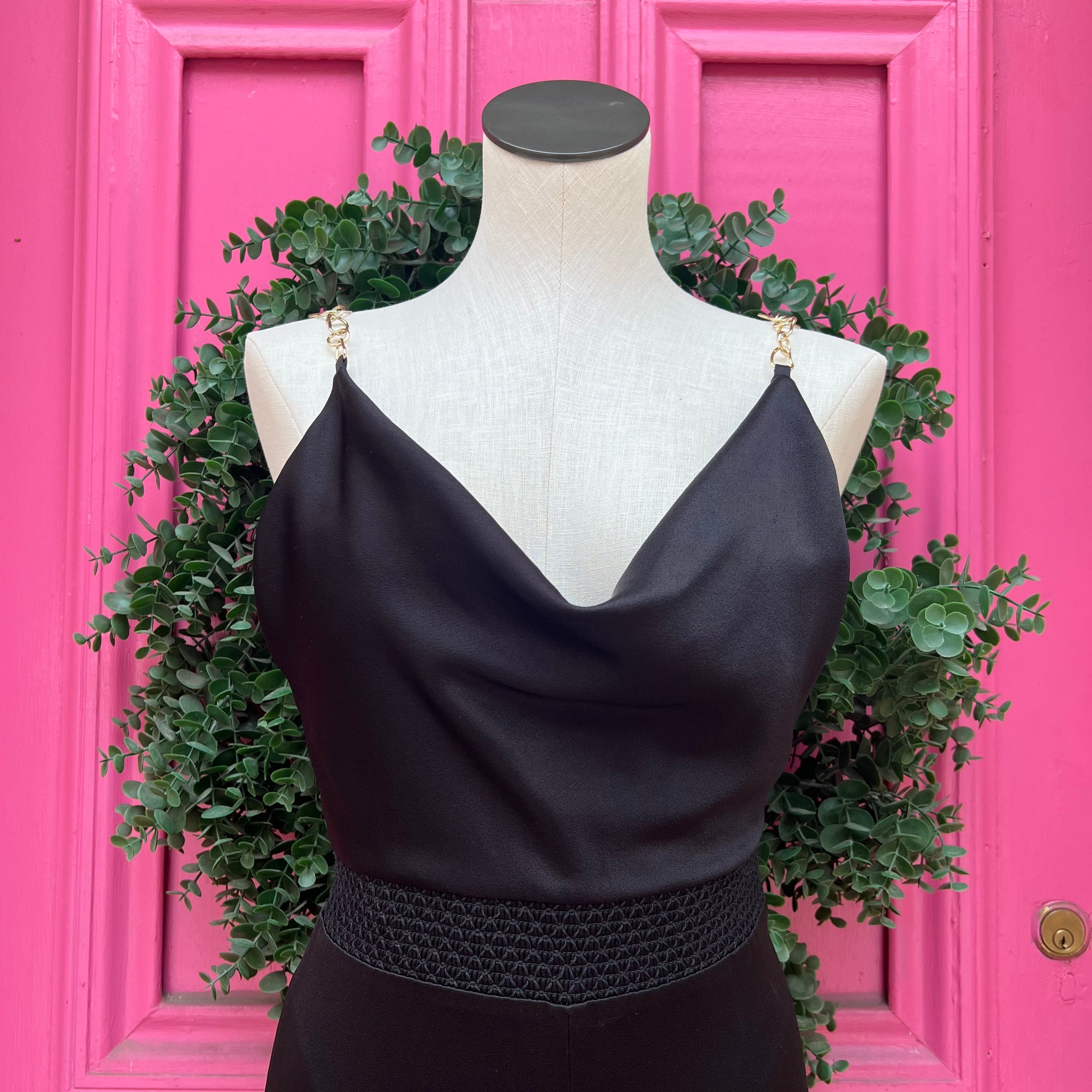 Alice + Olivia black jumpsuit size 4 NWT