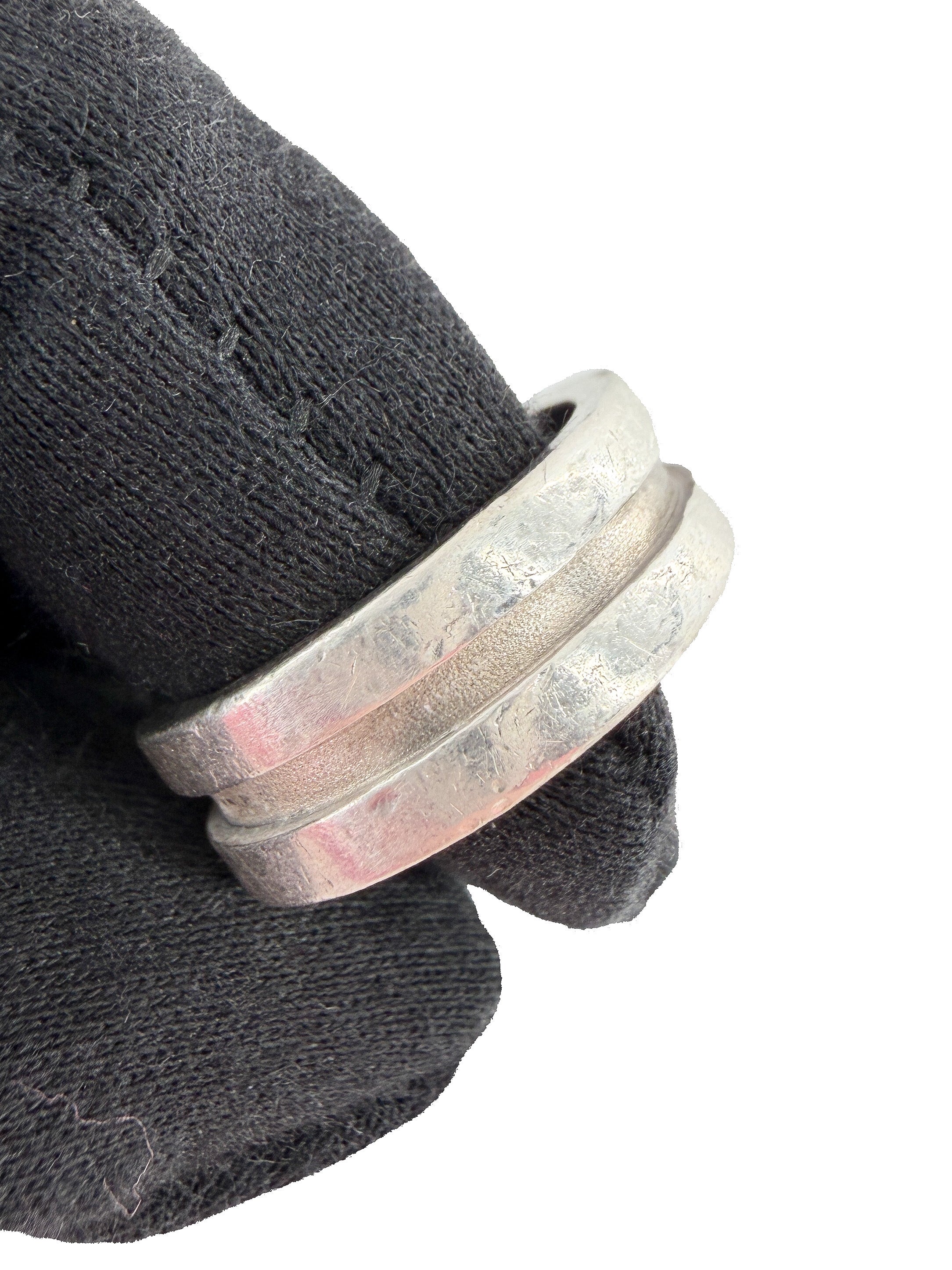 Tiffany & Co 1995 sterling silver, 18k yellow gold ring