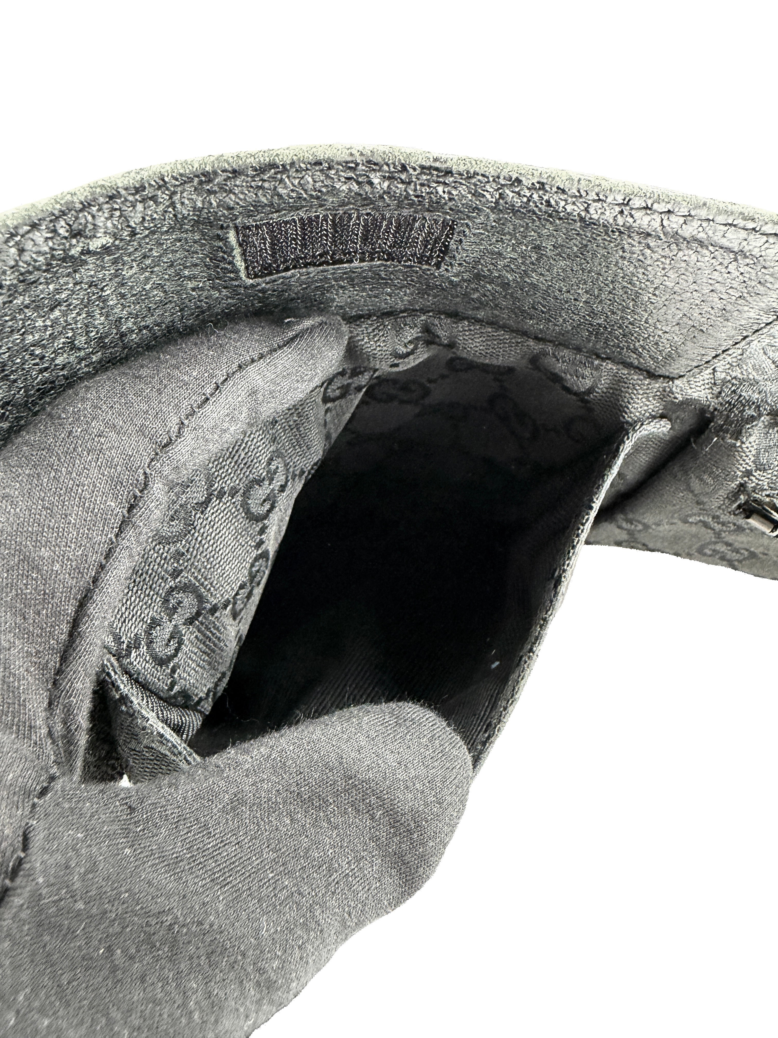 Gucci black signature vintage belt bag