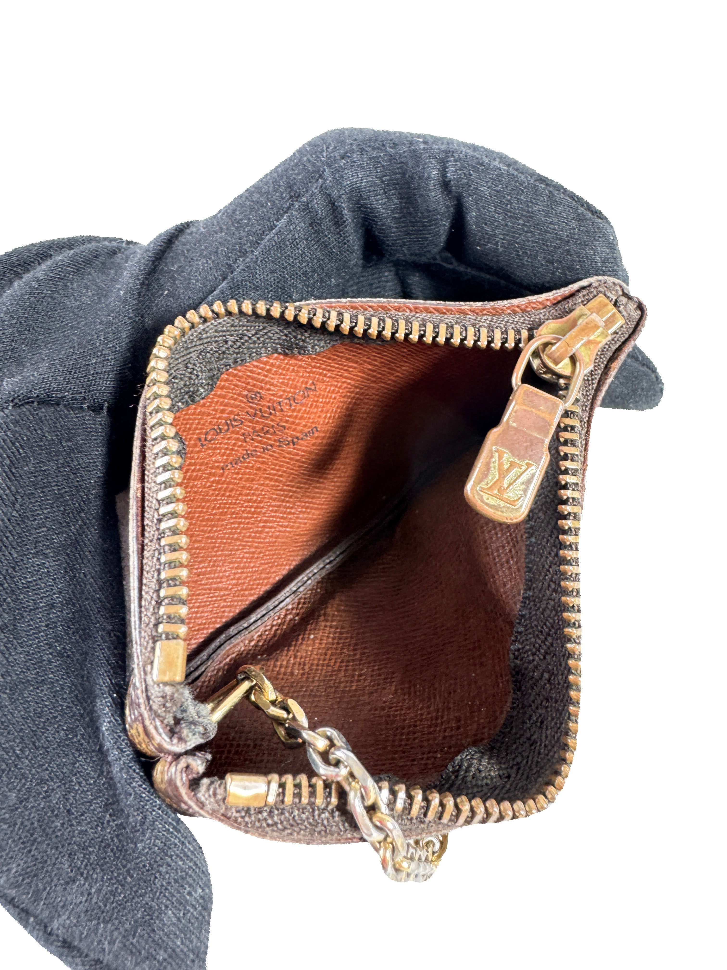 Louis Vuitton monogram vintage key cles pouch