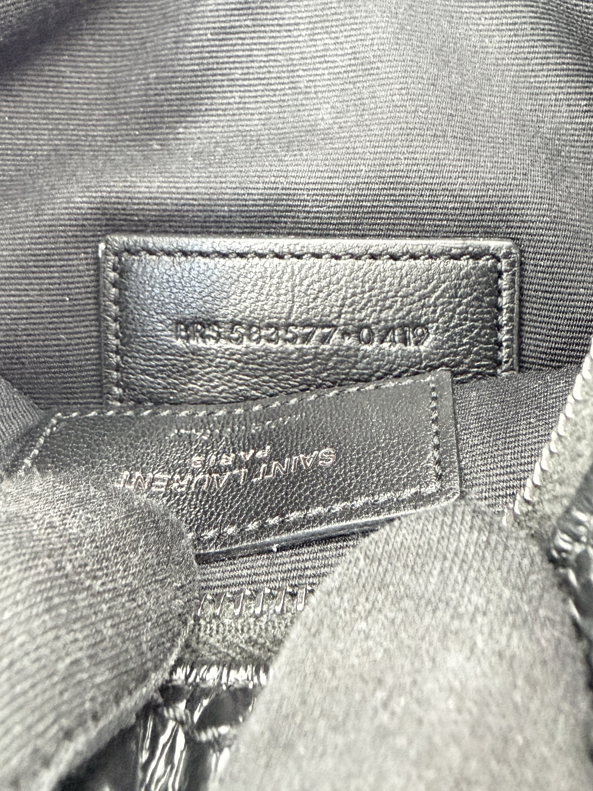 Saint Laurent black leather Nikki bill pouch GRS-583577-0419