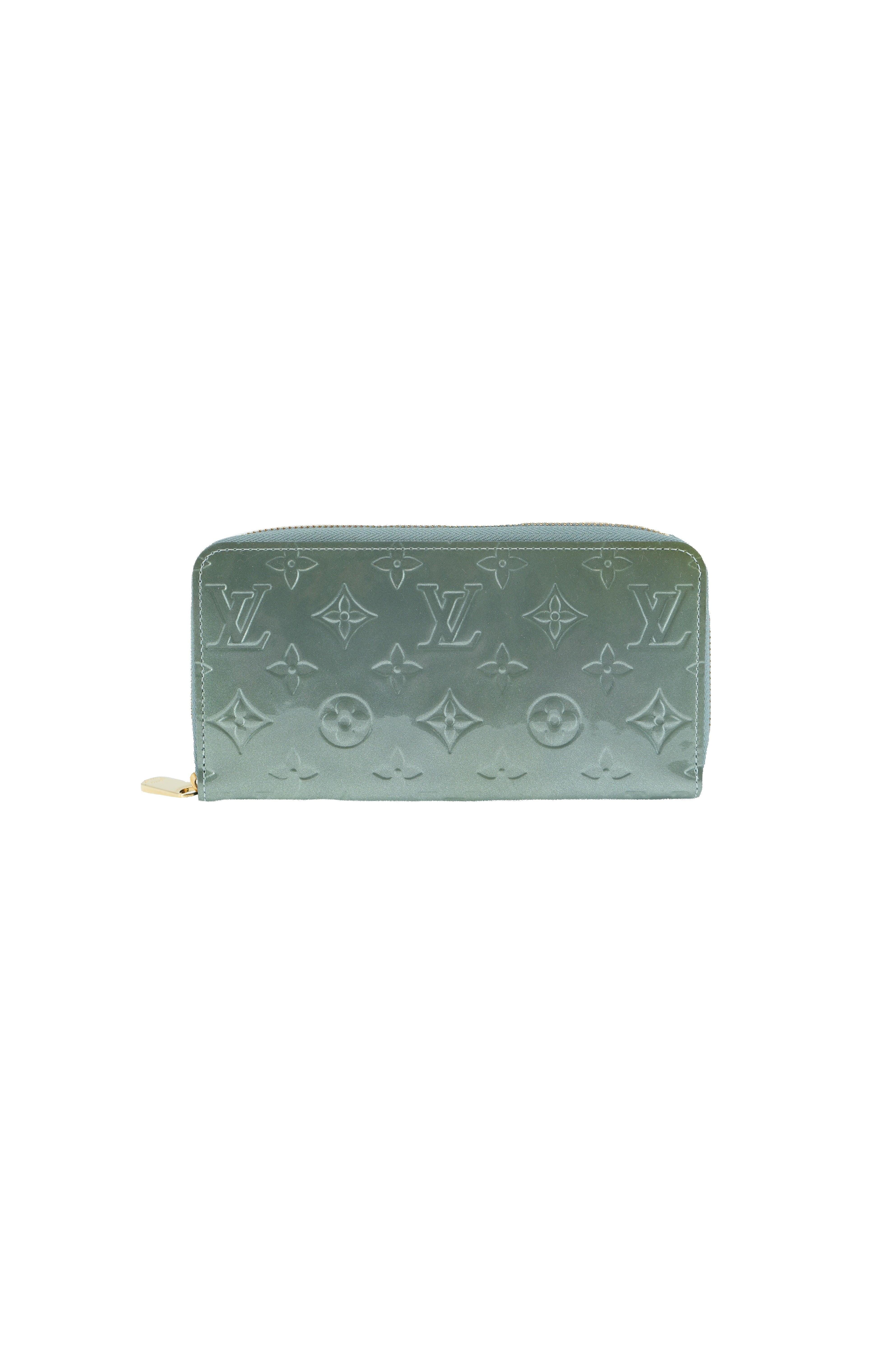 Louis Vuitton monogram Givre vernis zippy wallet SP2131