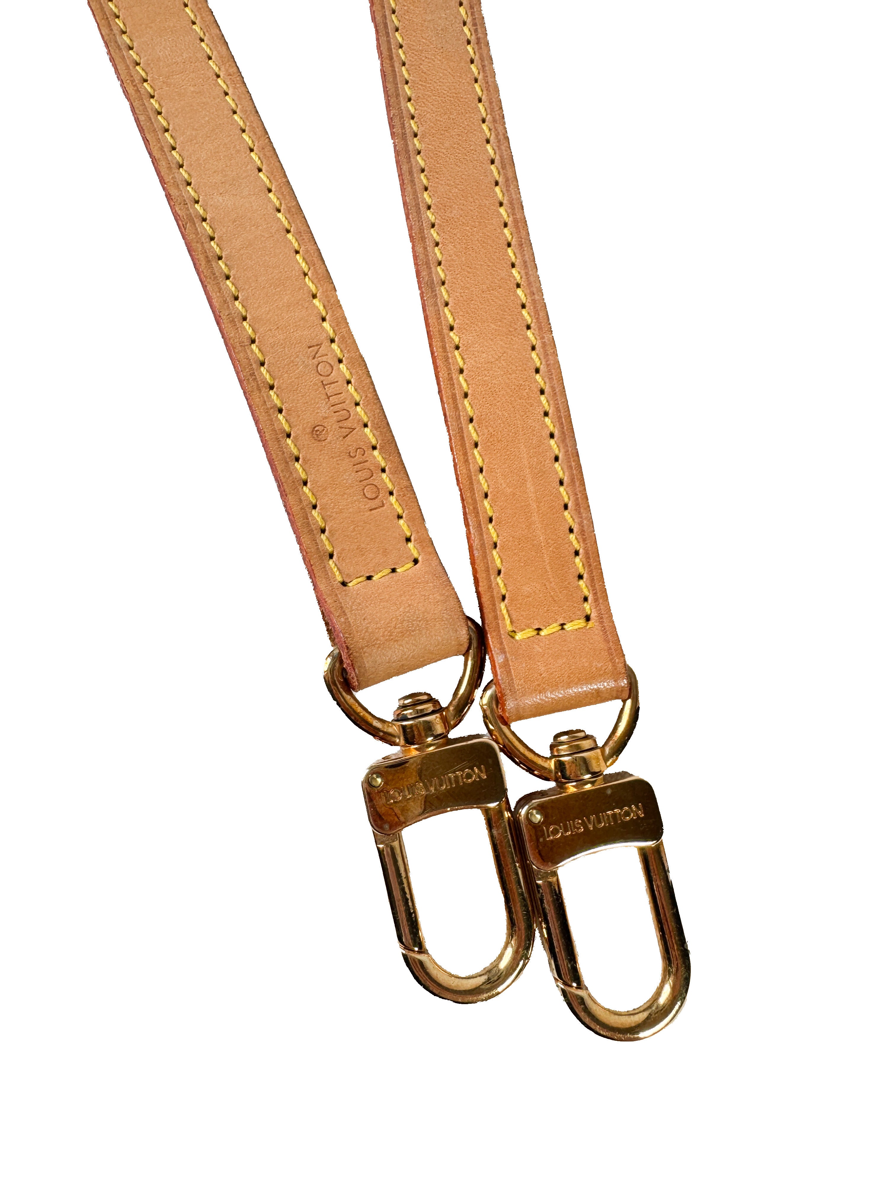 Louis Vuitton brown thin vachetta strap