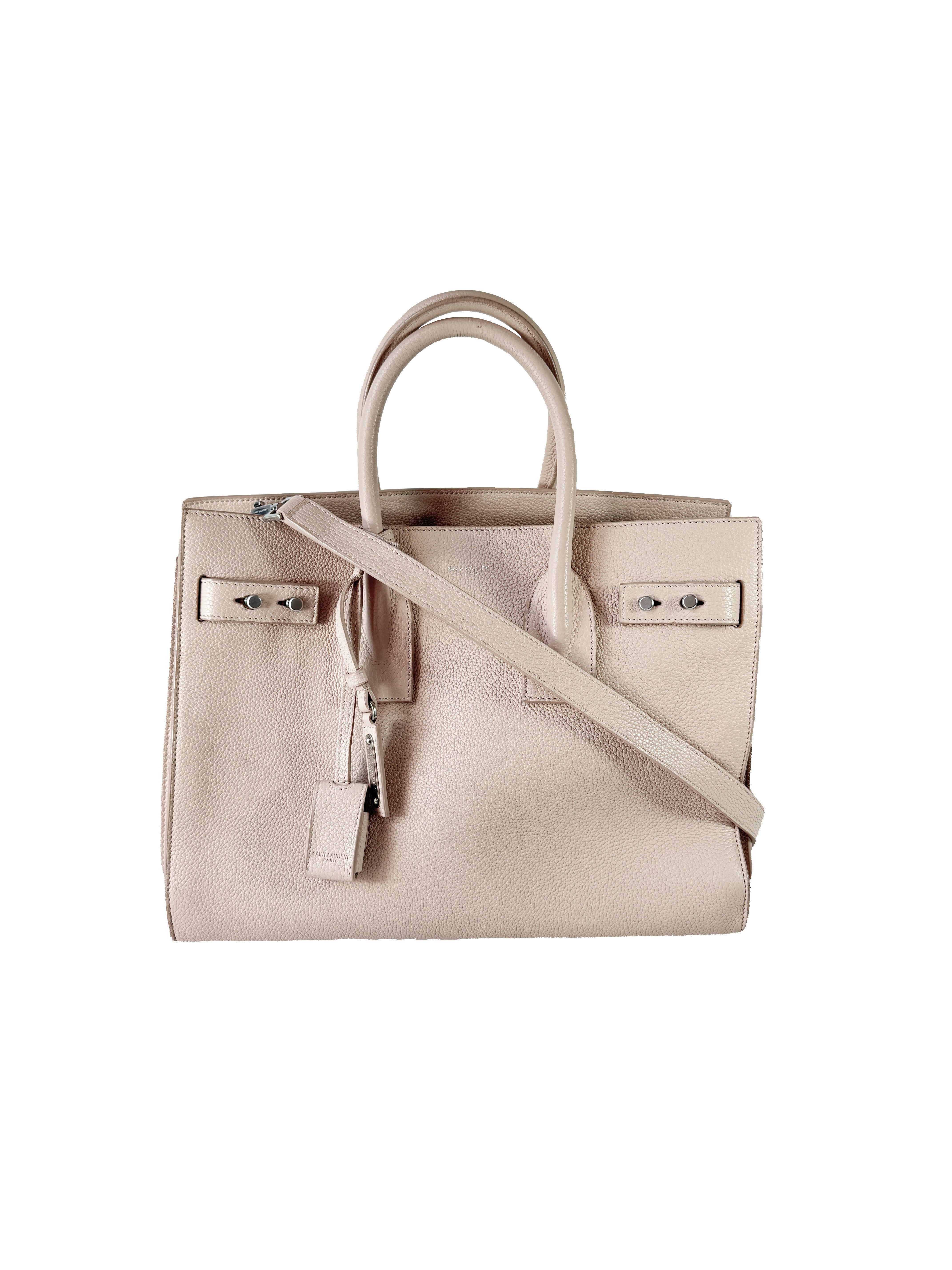Saint Laurent ballet pink Sac du Jour tote 1117