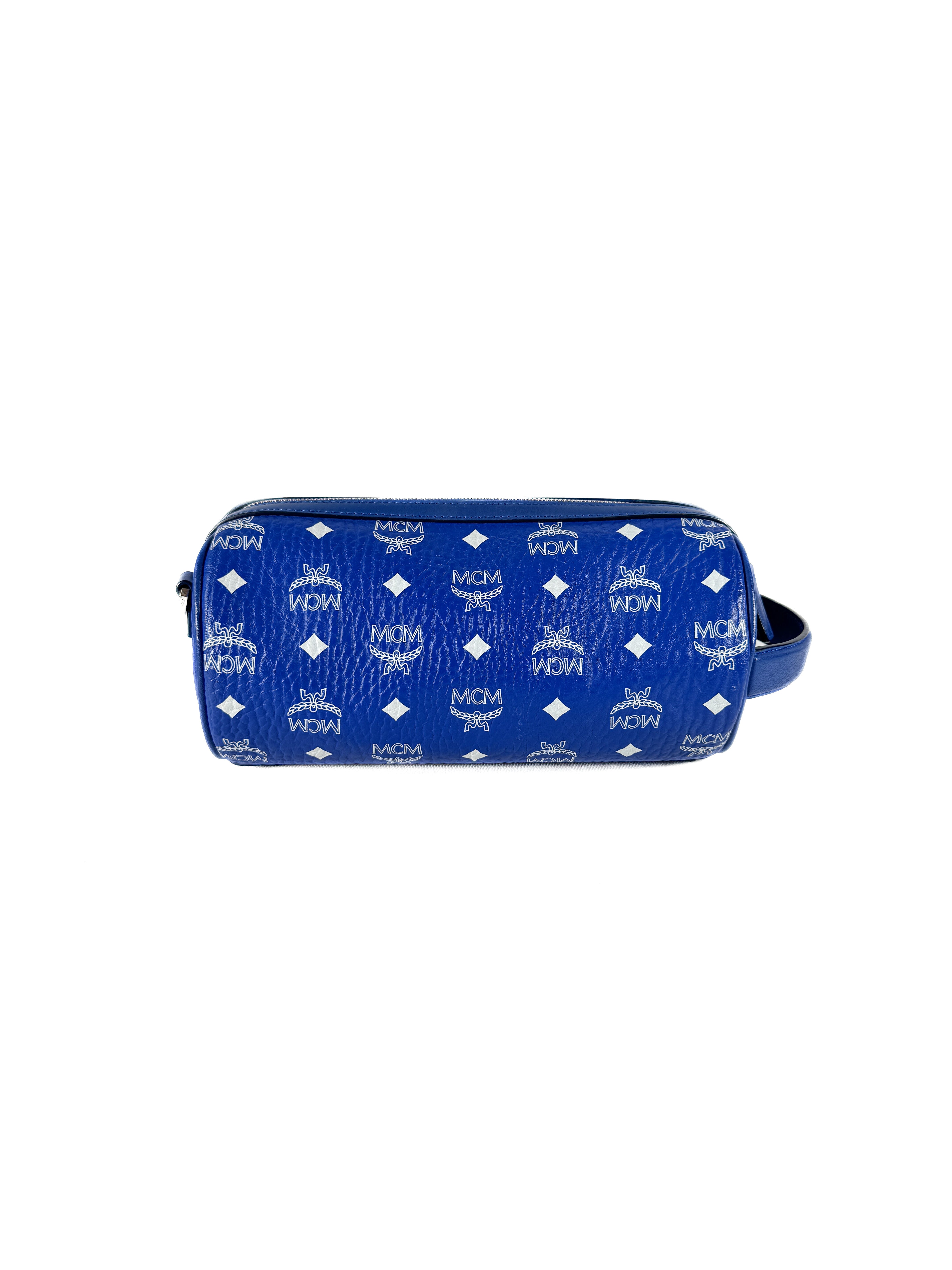 MCM blue Ottomar toiletry bag