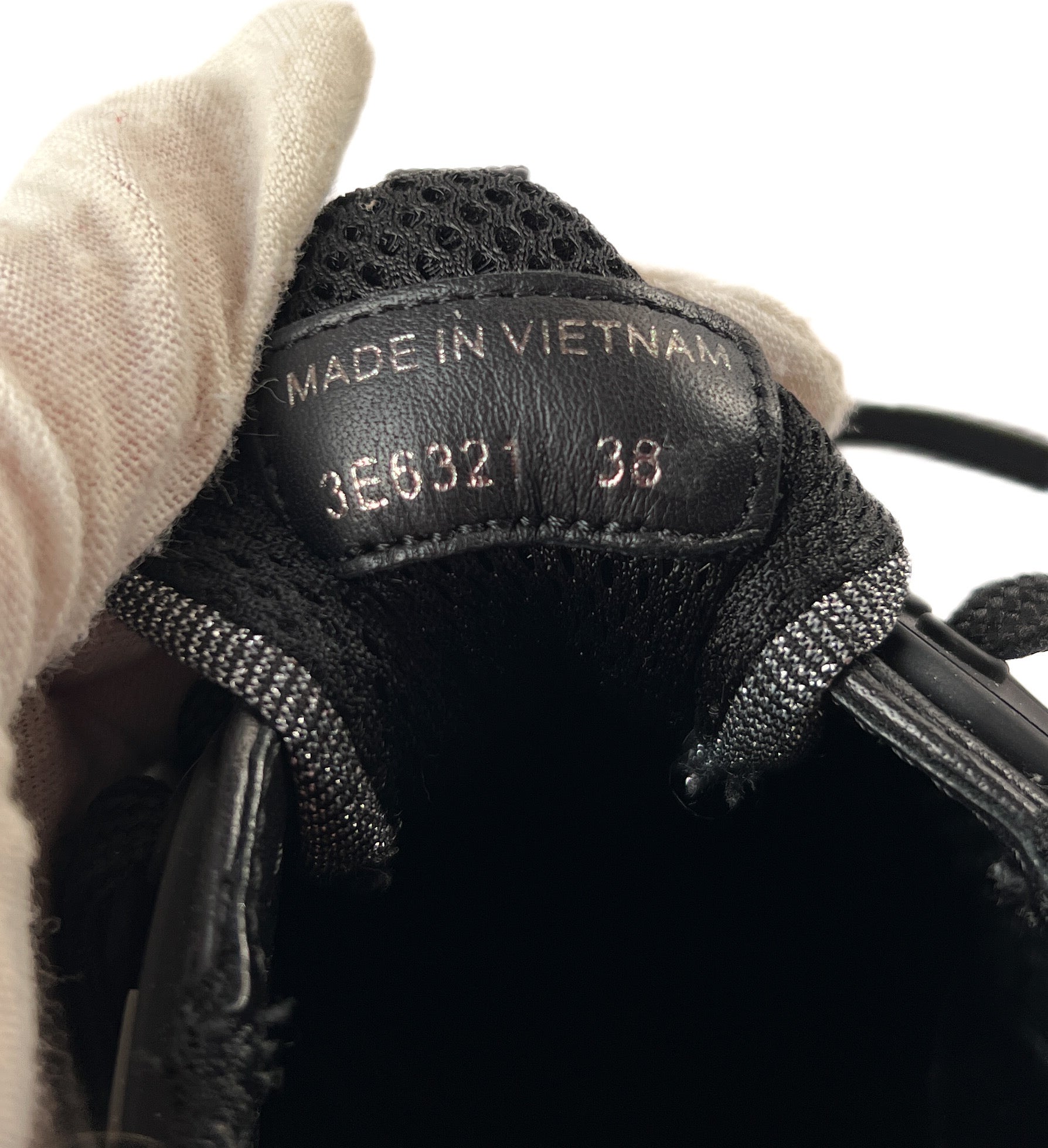 Prada silver and black sneakers size 38