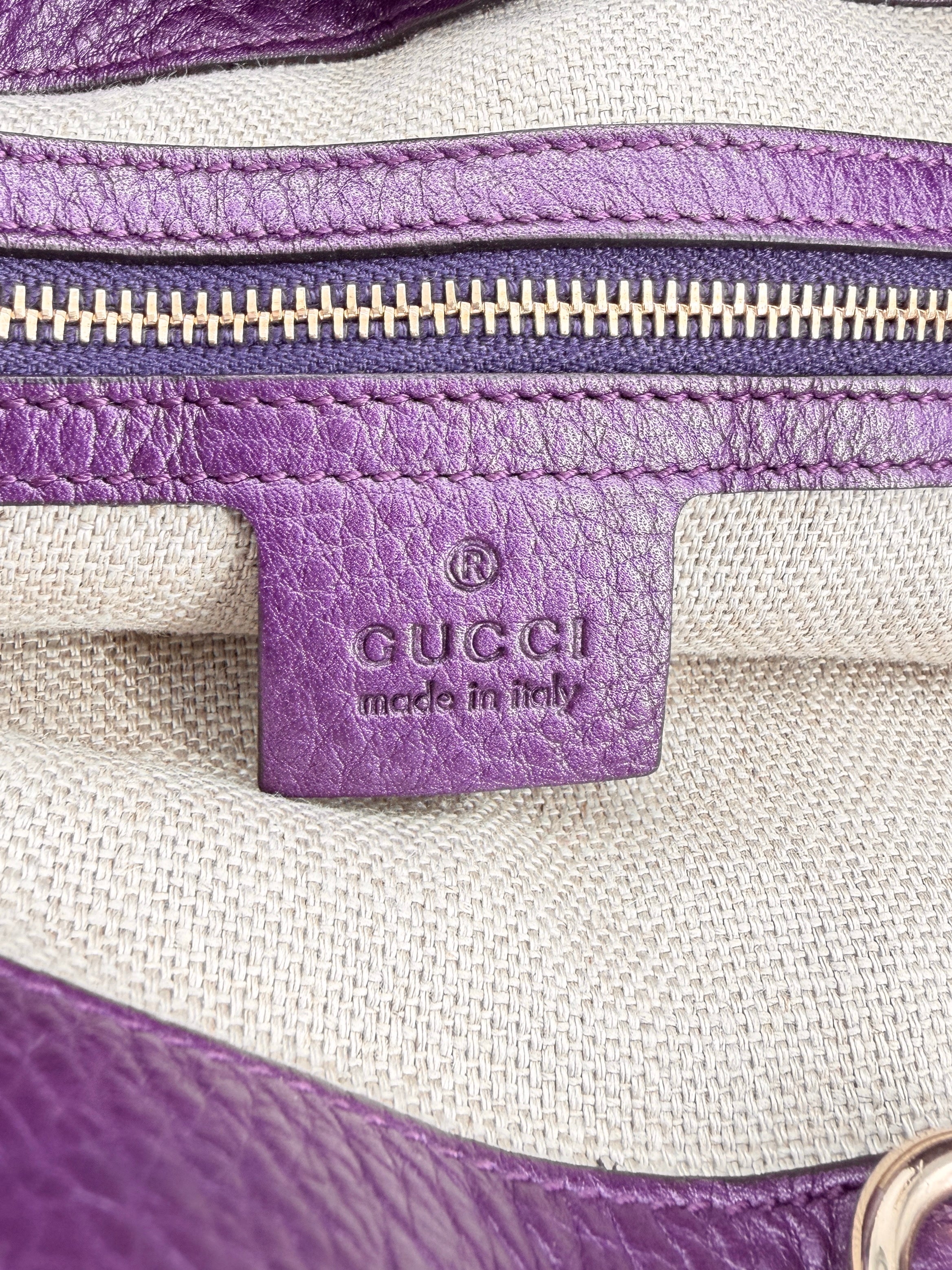 Gucci purple Greenwich shoulder bag 257051 502752