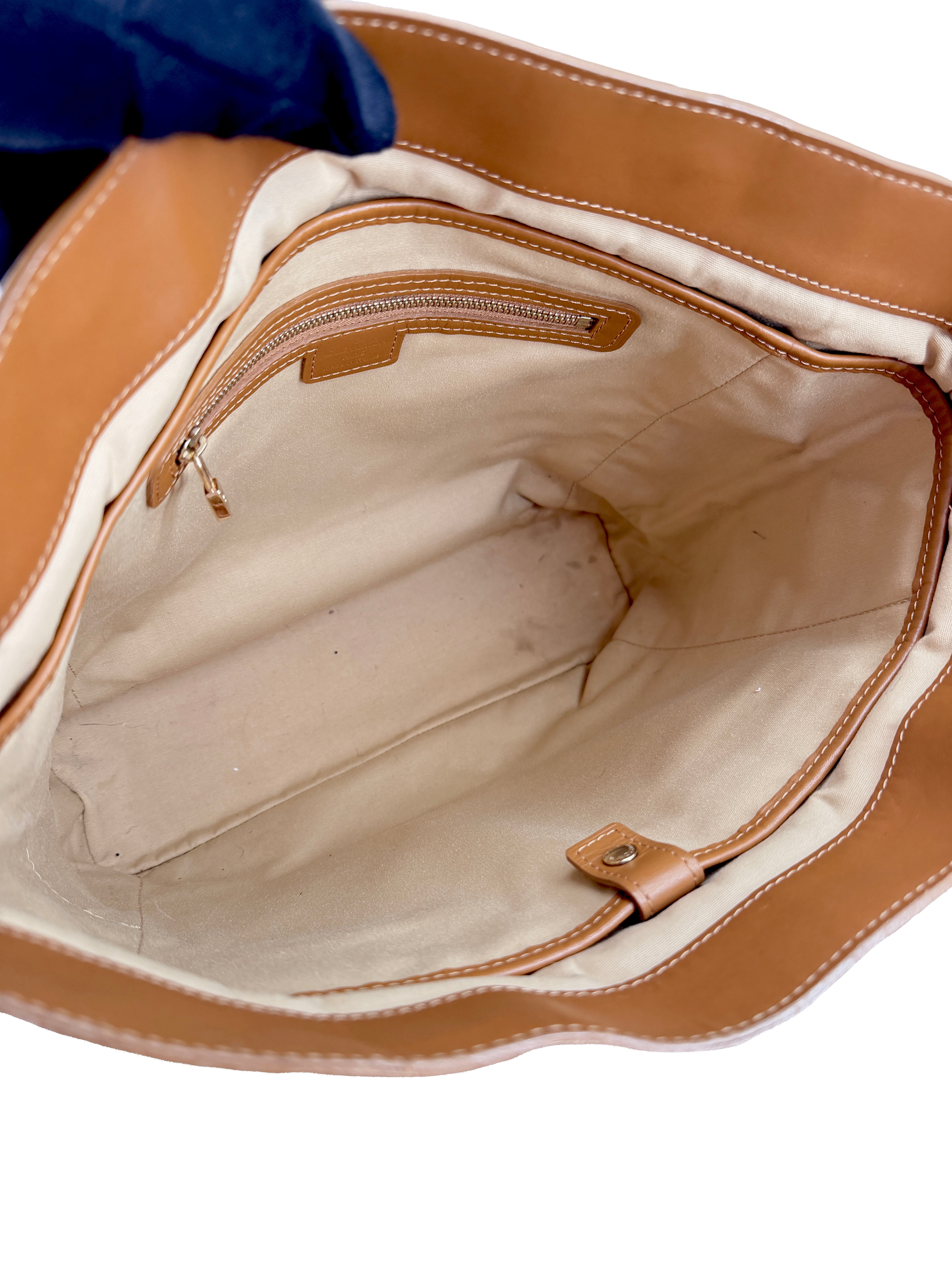 Louis Vuitton beige Mini Lin Lucille tote SR0024