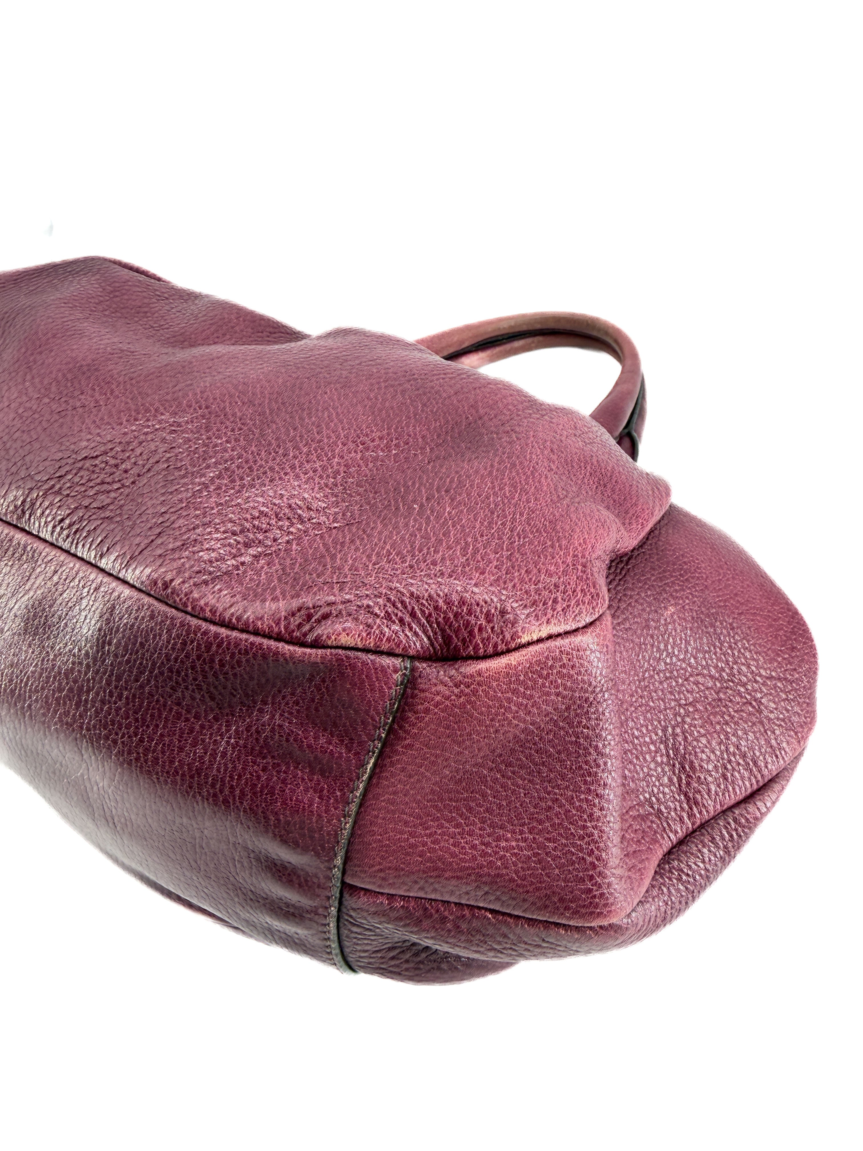 Prada purple Vitello Diano satchel *as is*