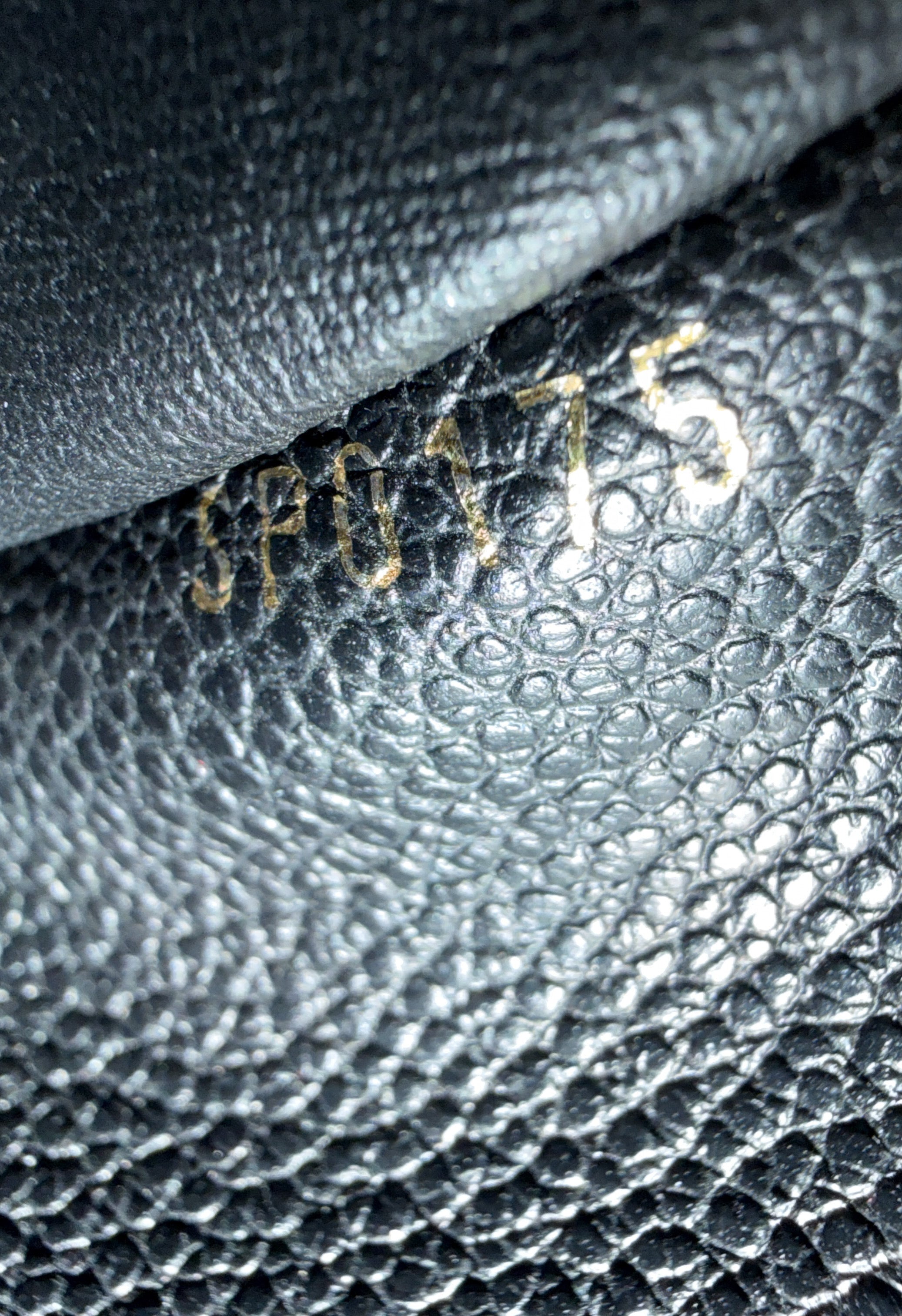 Louis Vuitton black empreinte Compact Curieuse wallet SP0175