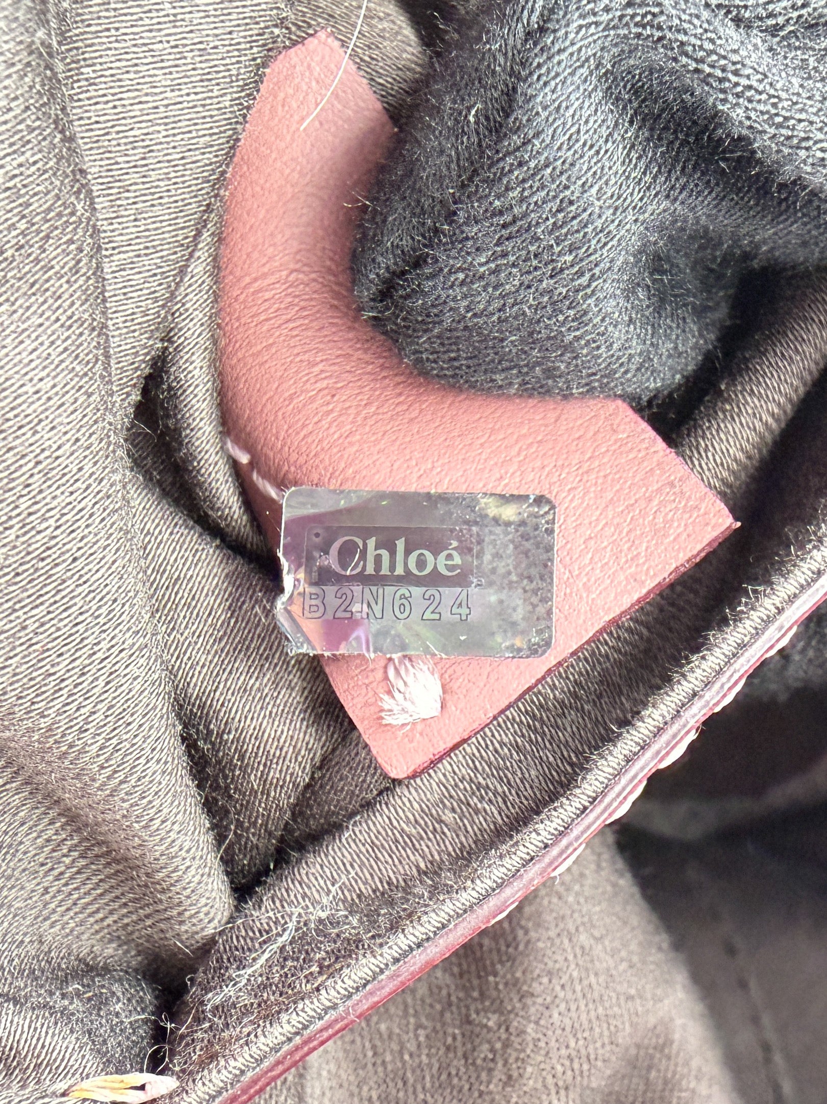 Chloé pink, gray bicolor Baylee satchel 08145765-6