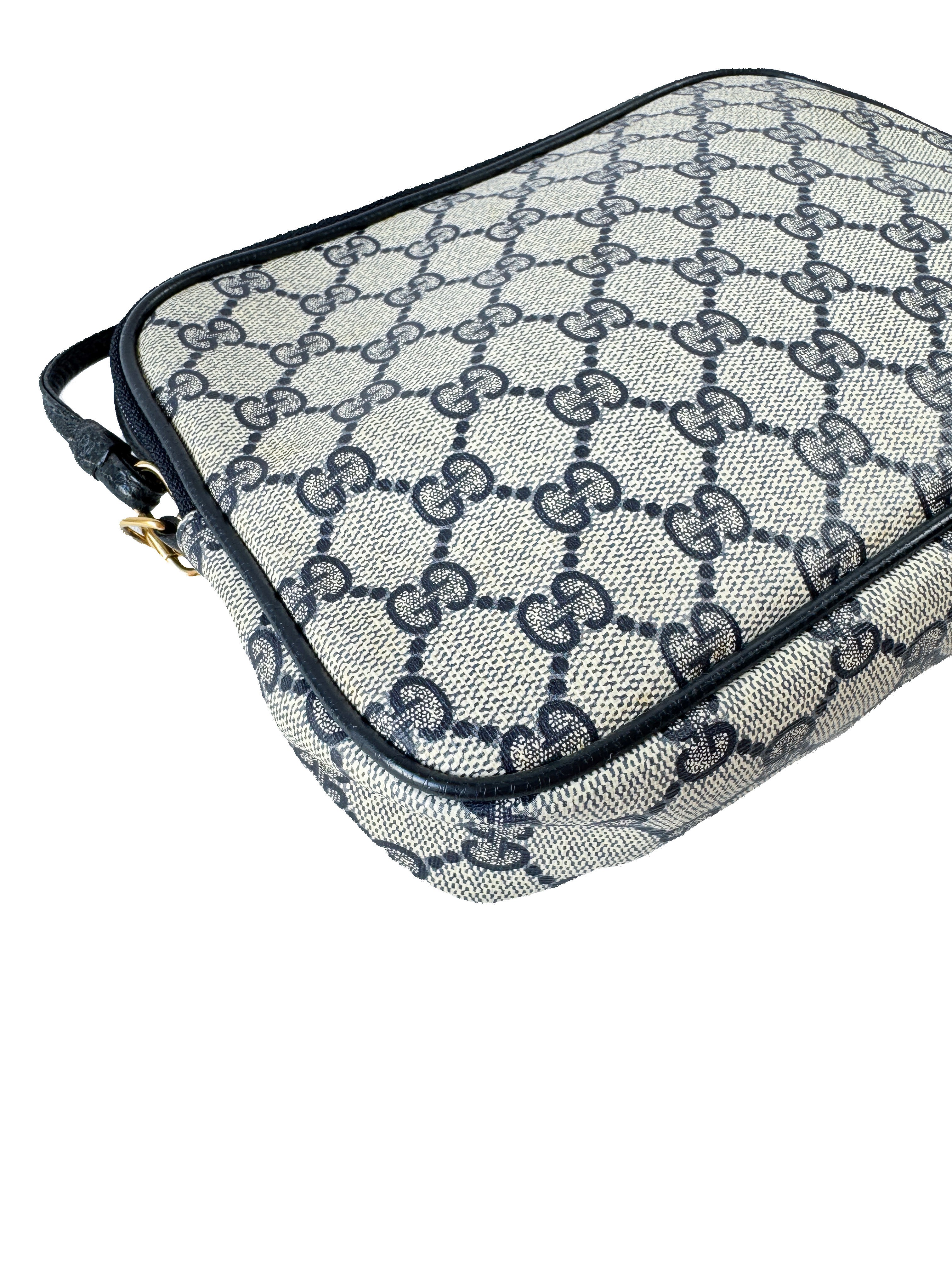 Gucci navy GG vintage crossbody 97.02.068