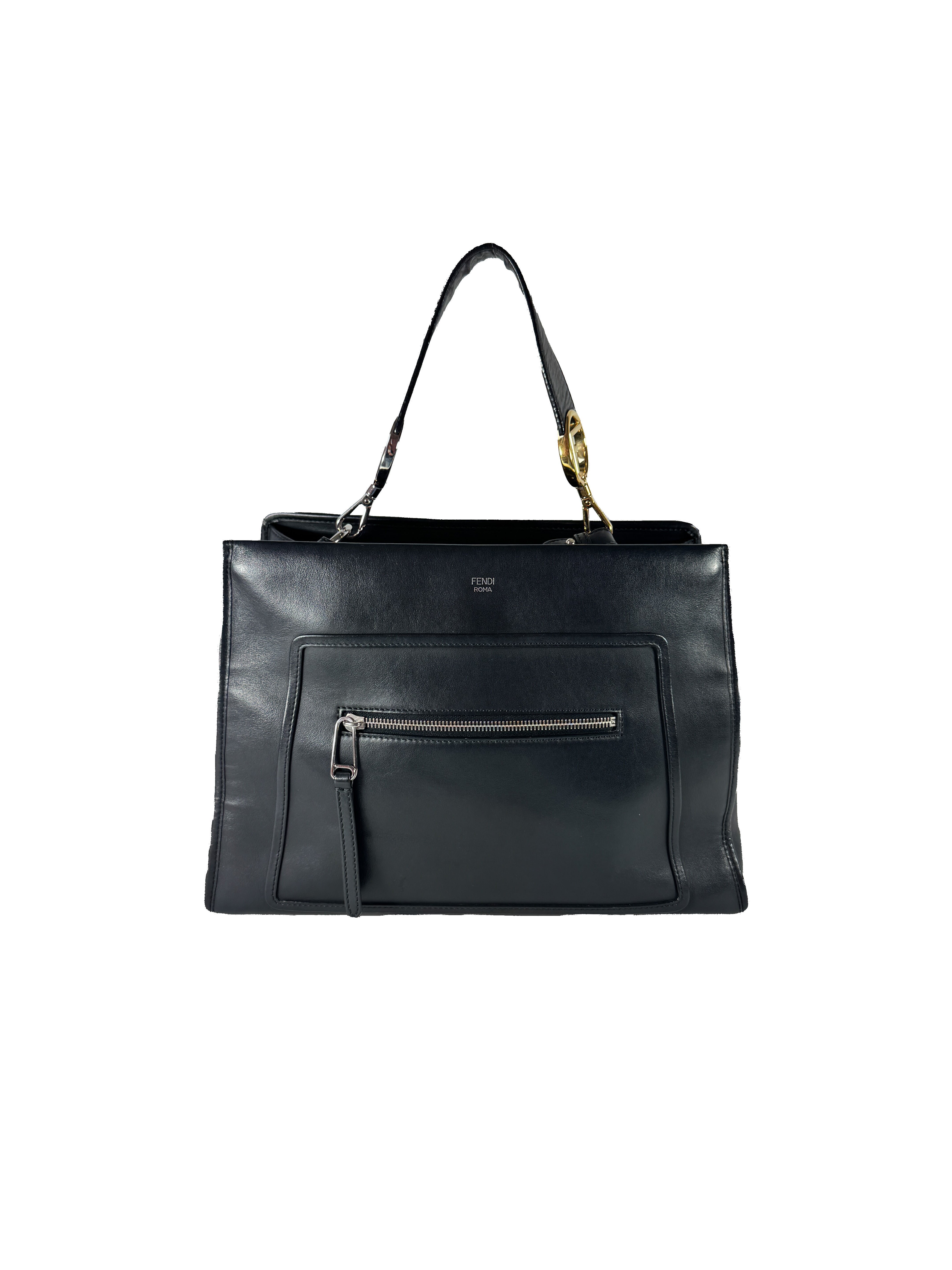 Fendi black leather medium Runaway bag 8BH34321H1798465