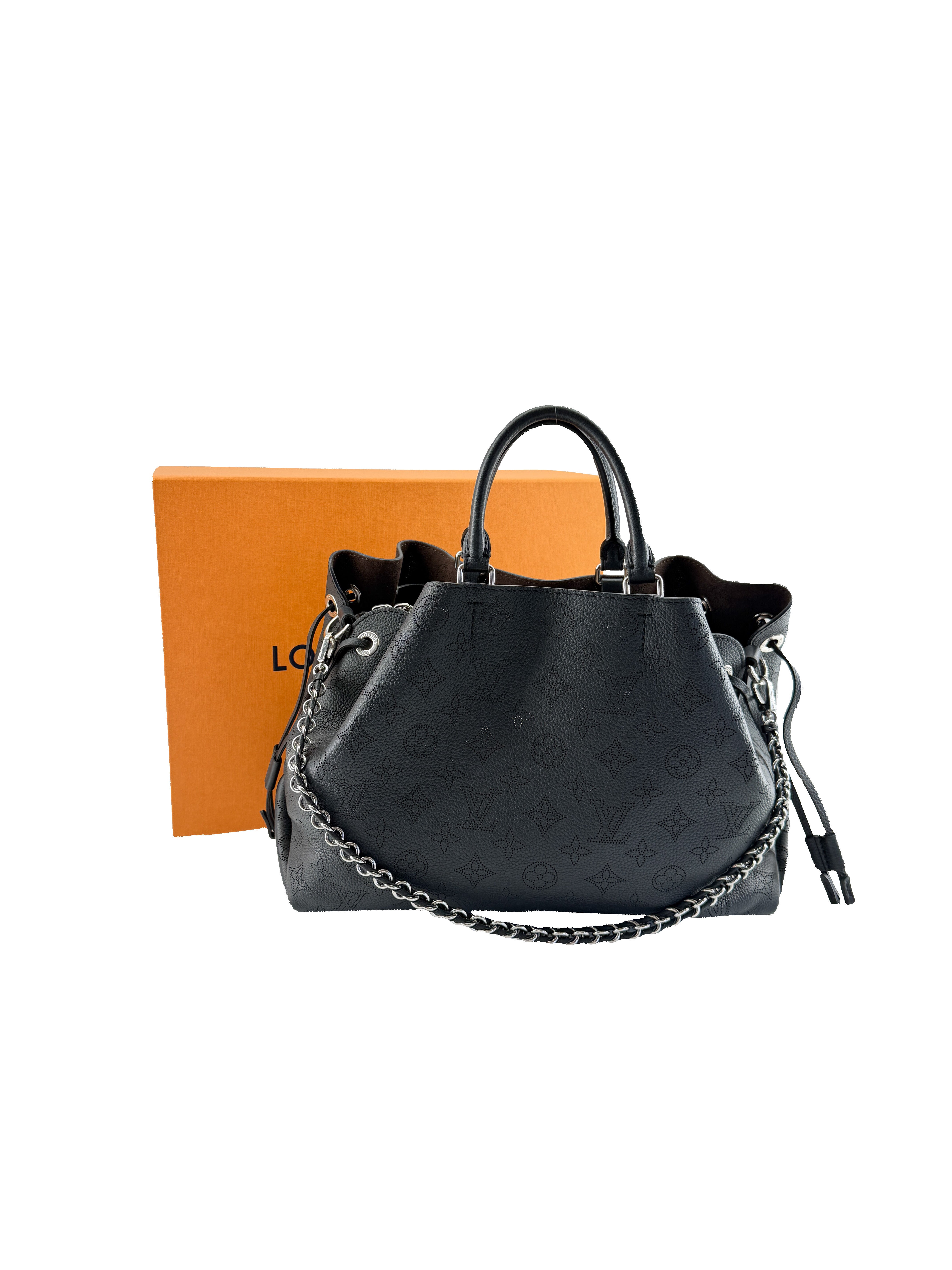 Louis Vuitton black Mahina Bella tote NFC