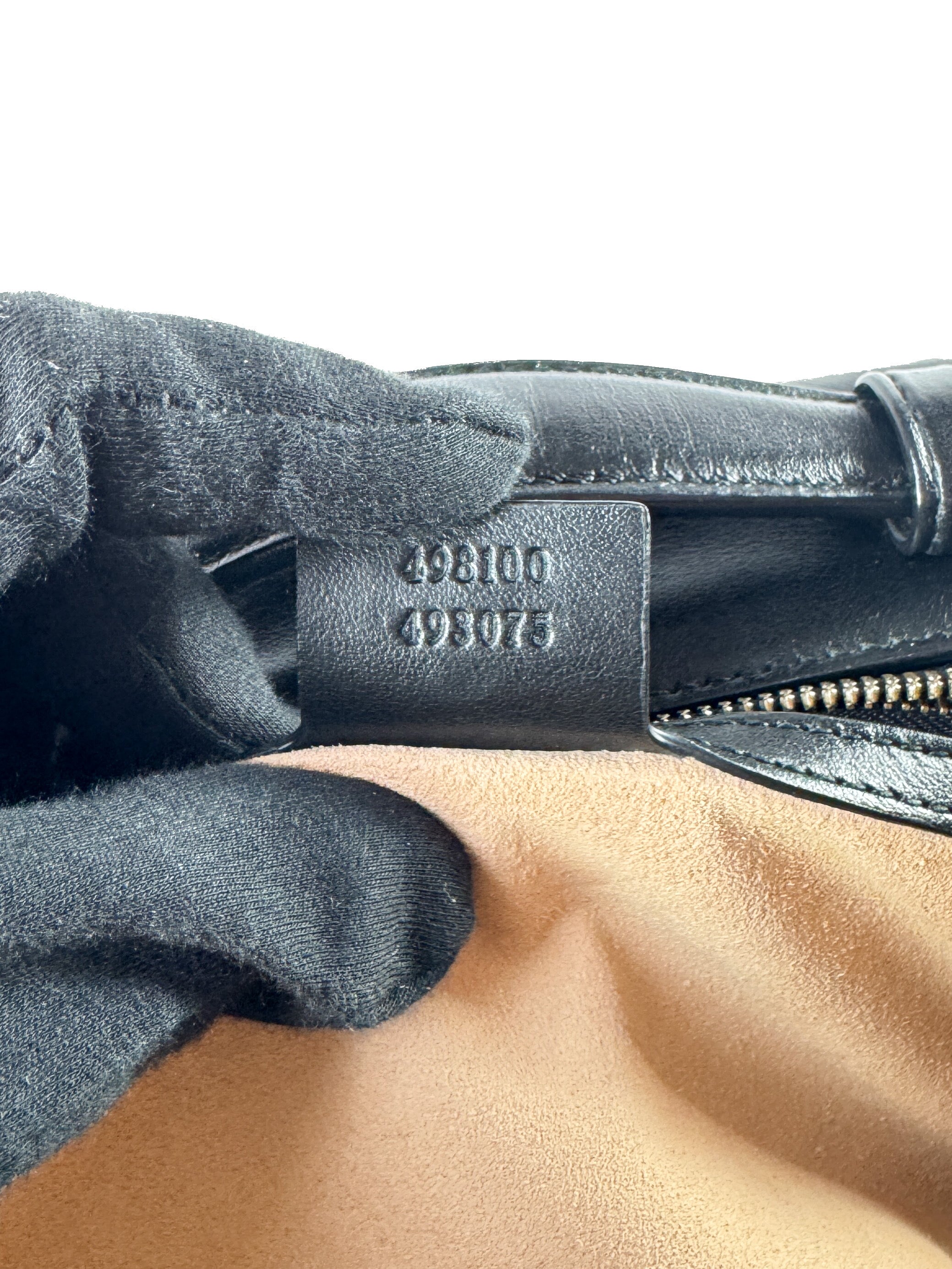 Gucci black calfksin Matelasse Sylvie web small GG Marmont top handle 498199 493075