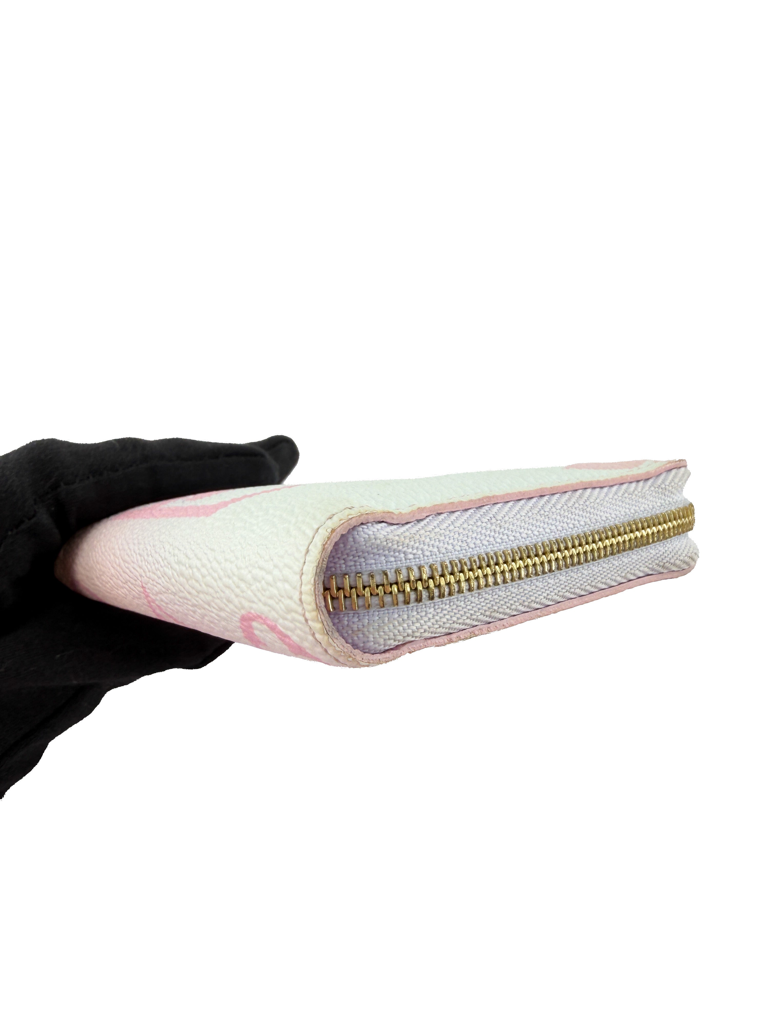 Louis Vuitton giant monogram Sunrise Spring in the City pastel zippy coin wallet NFC