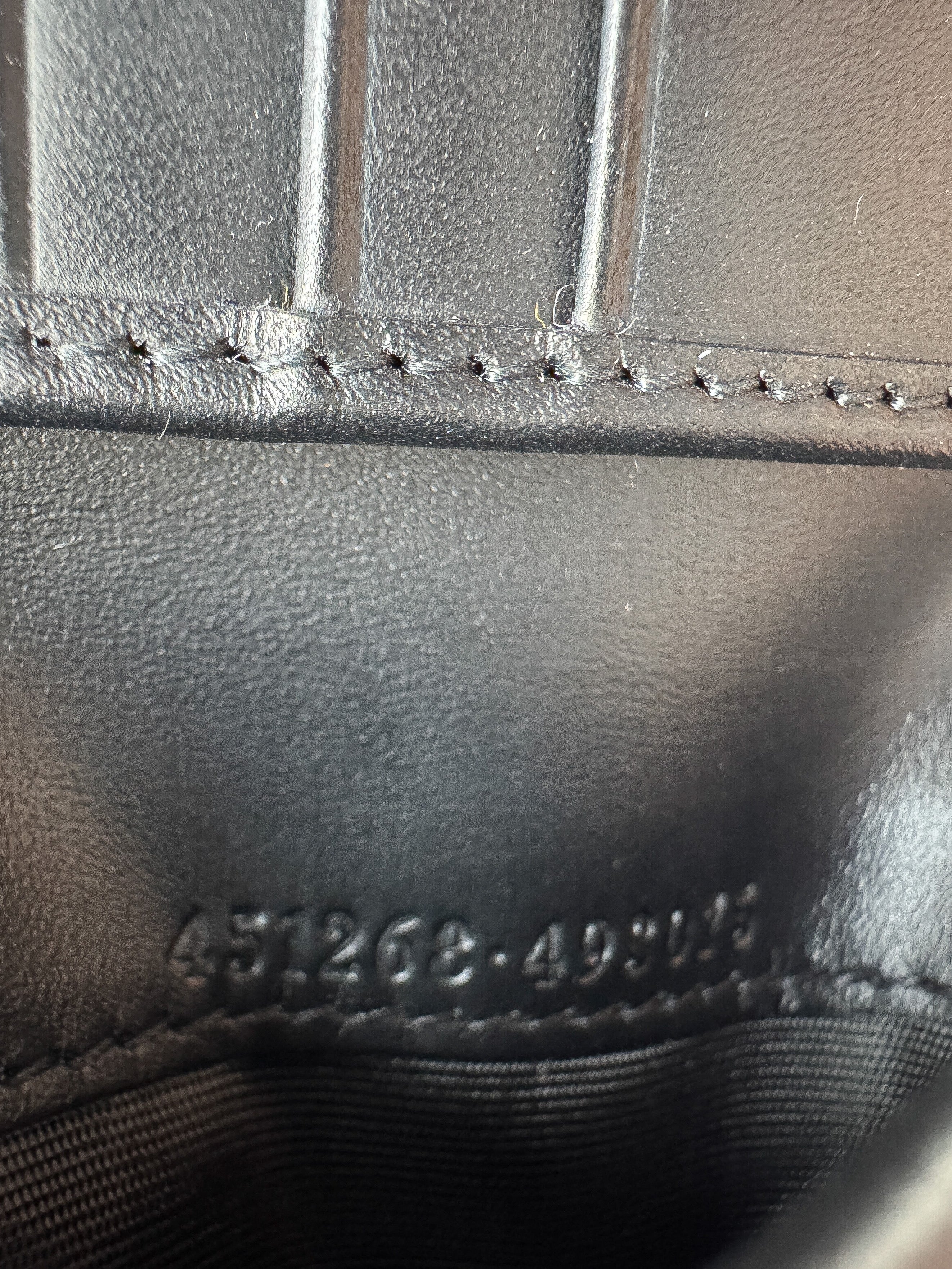 Gucci Supreme black kingsnake bi-fold wallet NEW 493075