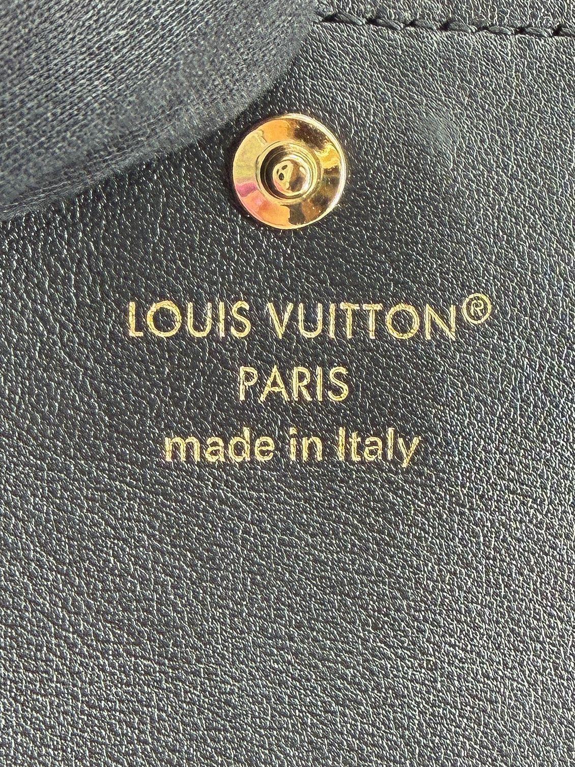 Louis Vuitton black tiny Recto verso card holder NFC