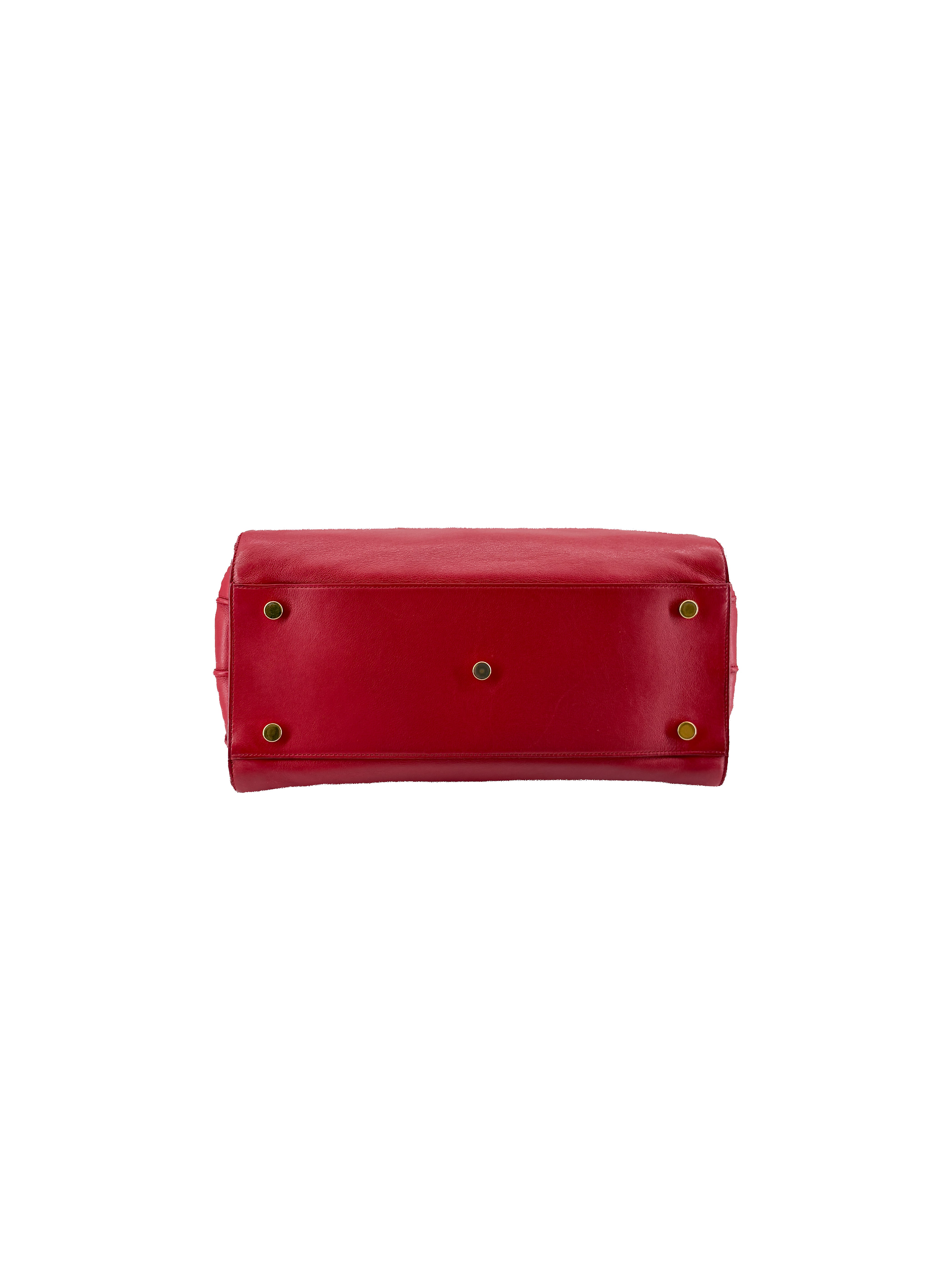 Saint Laurent red small Sac Du Jour 324823-527276