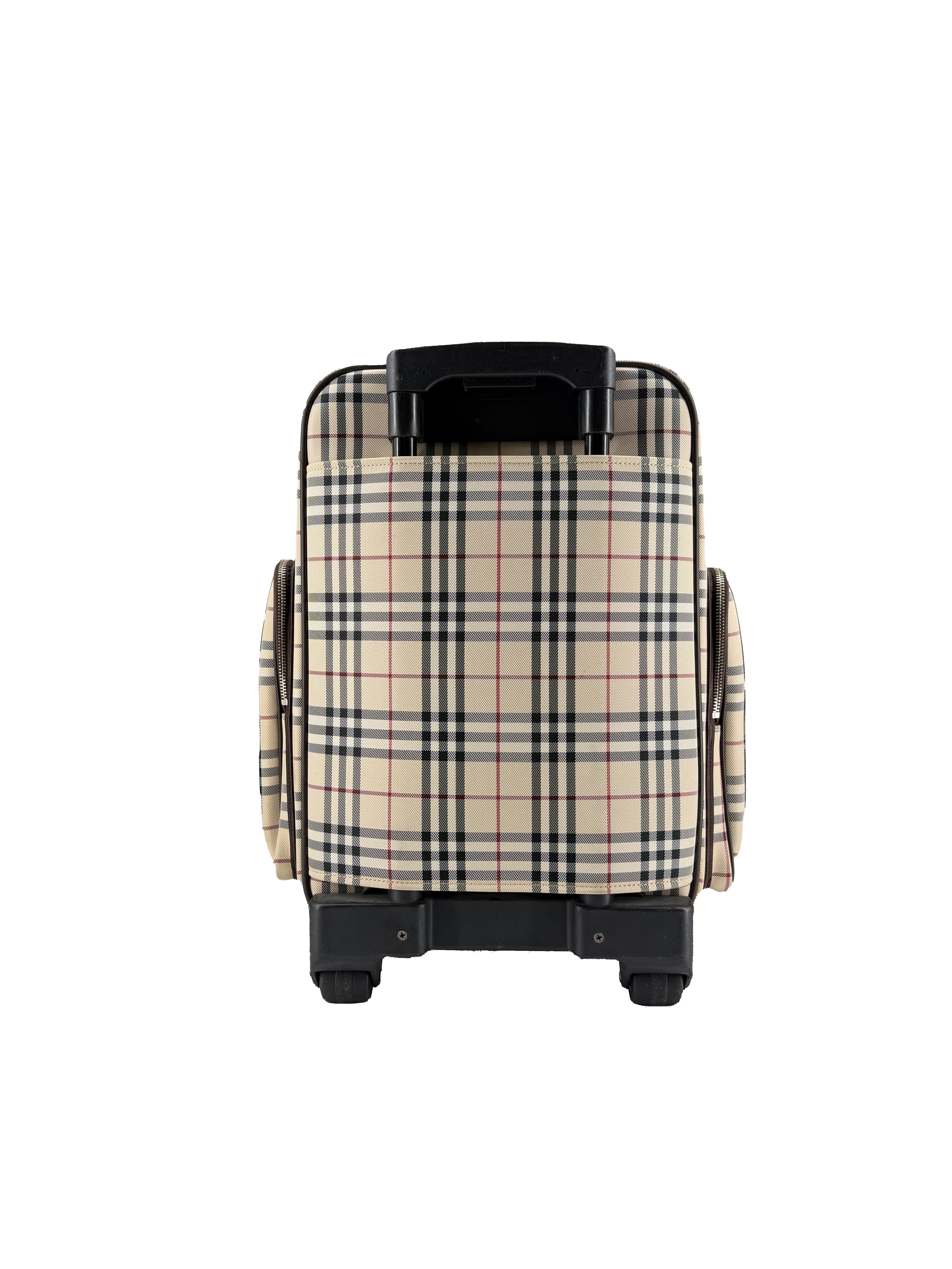 Burberry vintage canvas check small suitcase